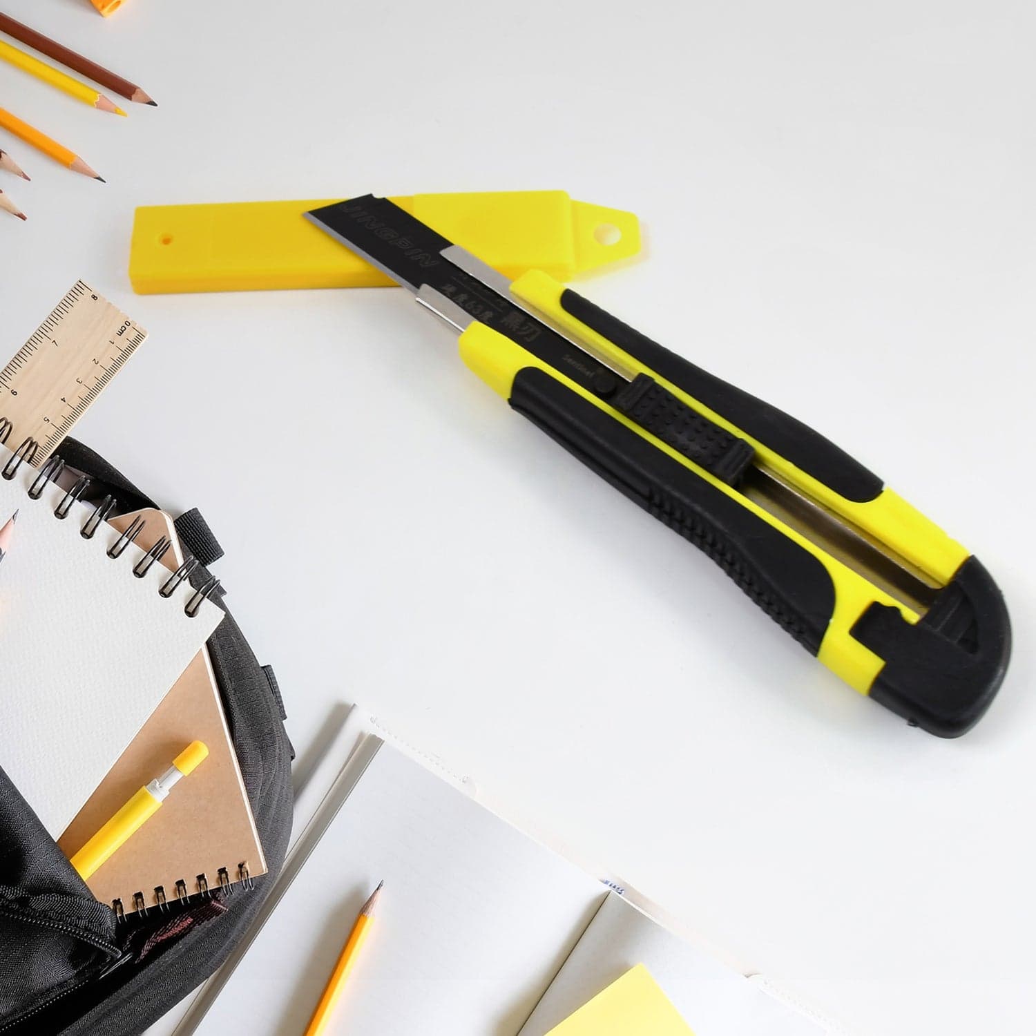Cutter Knife Set with 1 Replacement Blades, Cutter Knife Advanced Tool (1 Pc / Mix Color) thumbnail 7