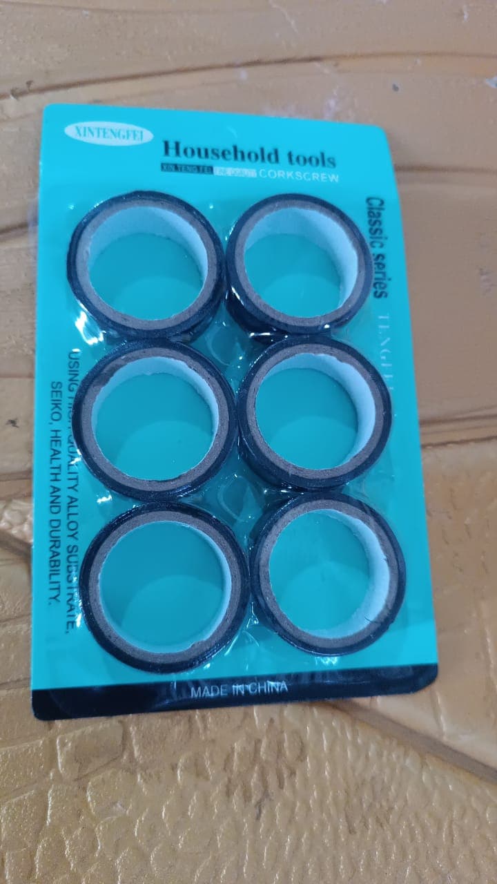 General Electrical Tape, All purpose PVC electrical tape (6 Pcs Set) thumbnail 8