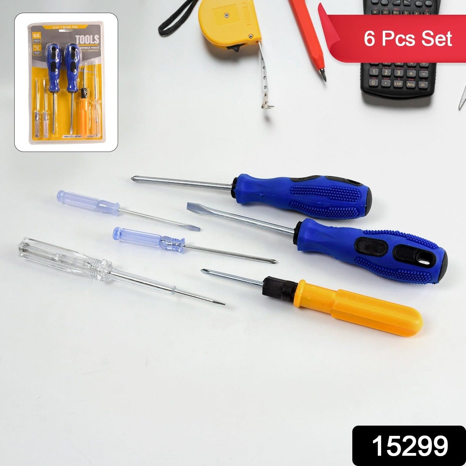 6-in-1 Multi Screwdriver Hand Tool Kit Set thumbnail 2