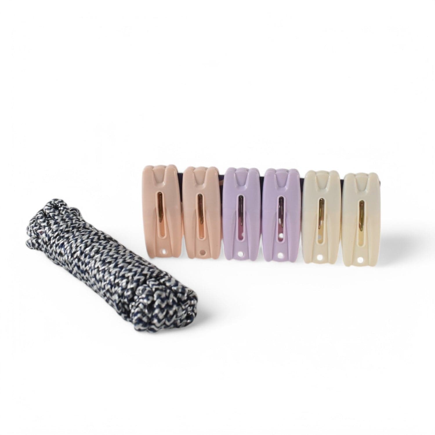 Cloth Drying Rope with Clips of Convenient and Durable Hanging Solution (7 Pc Set) thumbnail 5
