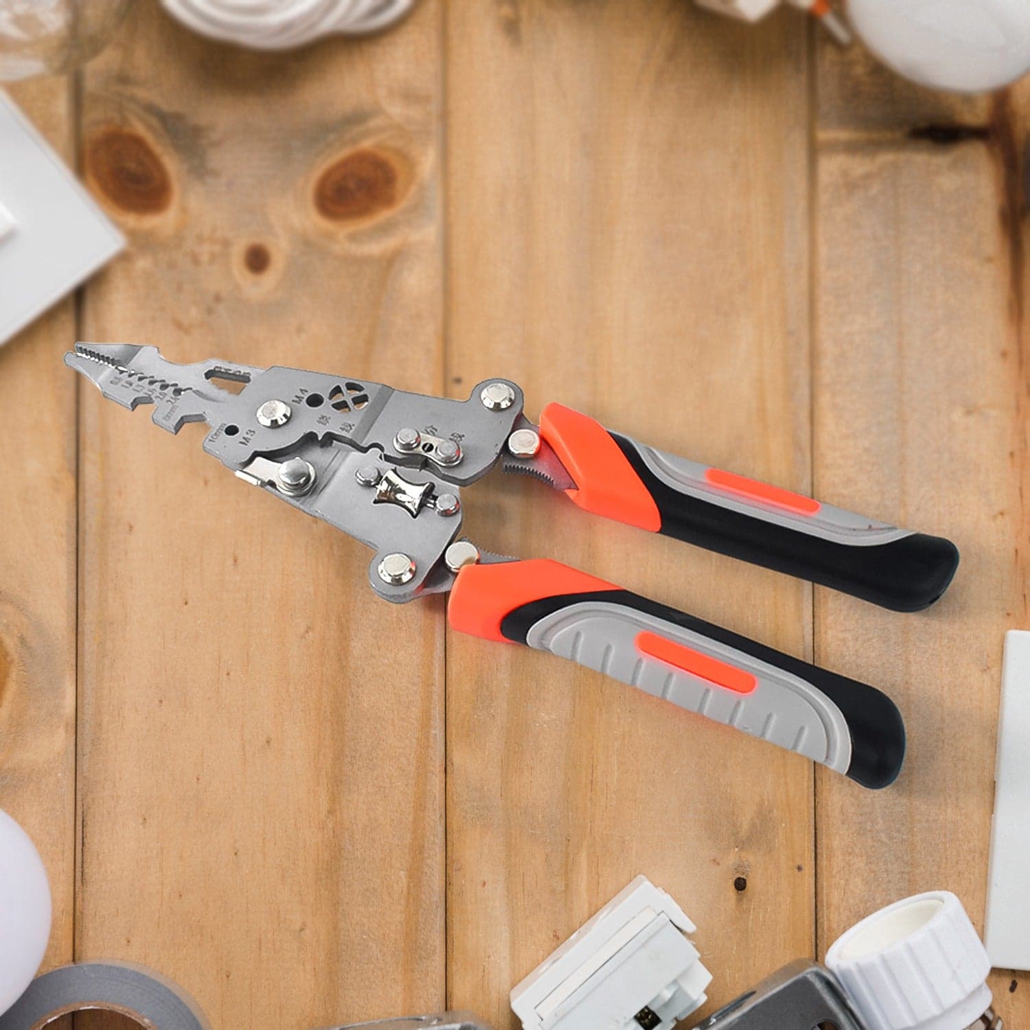 8 in 1 Wire Stripper Pliers, Soft Grip thumbnail 4