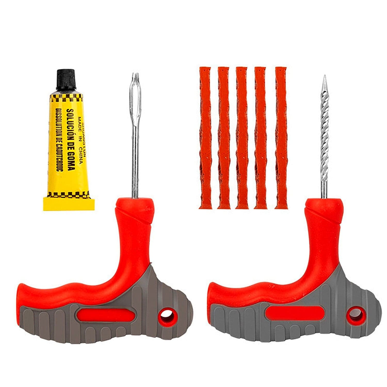 4 in 1 Universal Tubeless Tyre Puncture Repair Kit Tool Set thumbnail 5