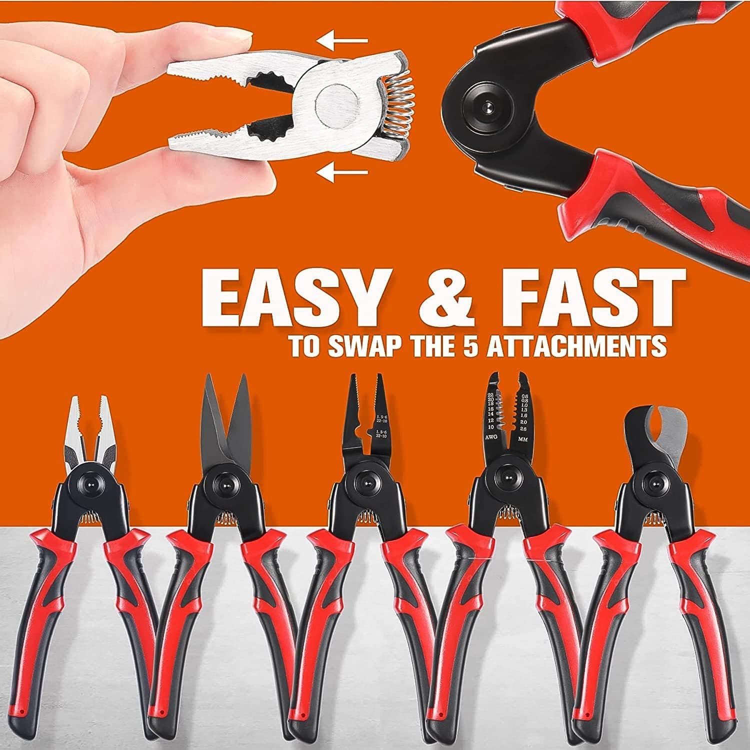 5 in 1 Wire Stripper Pliers Set thumbnail 5