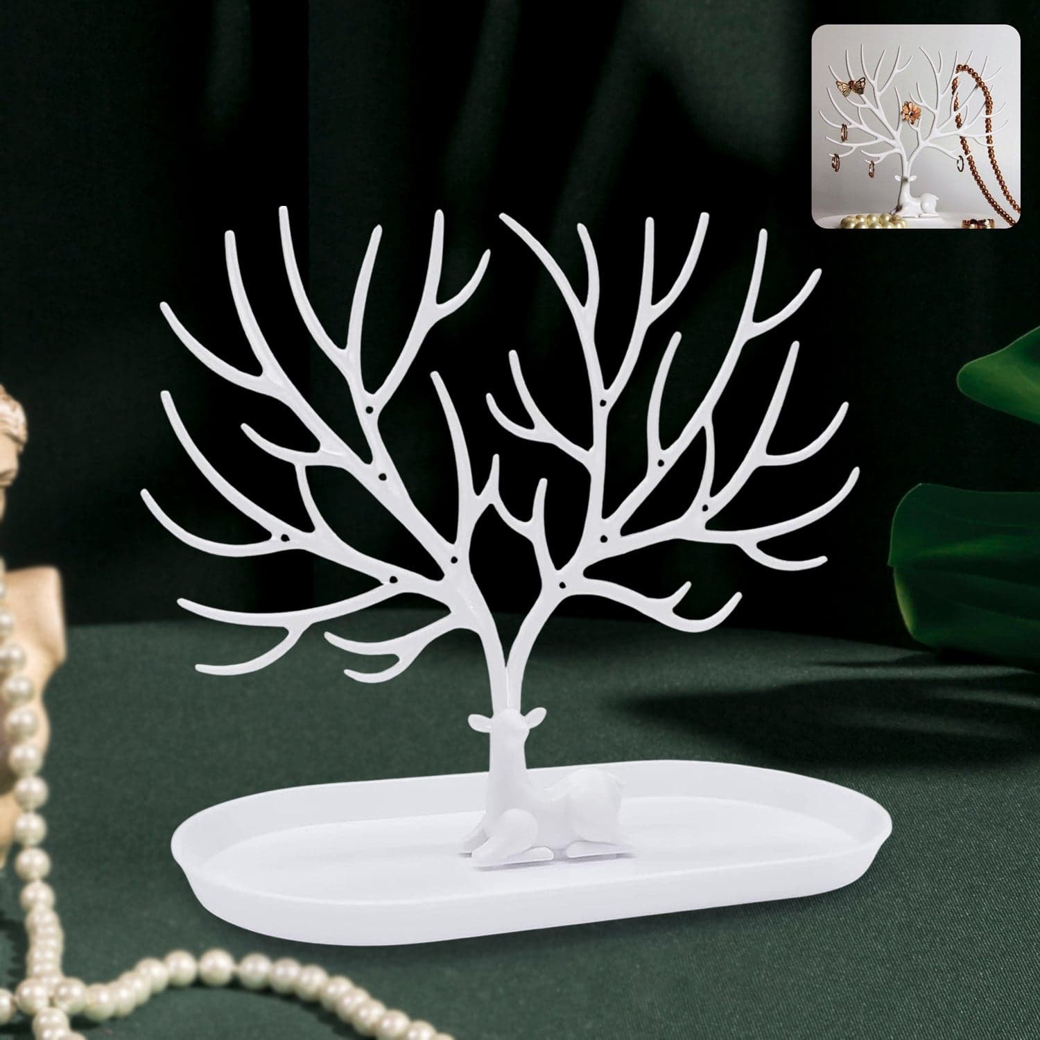Deer Antlers Jewellery Holder Deer Tree Jewellery Tower Stand (1 Pc) thumbnail 1