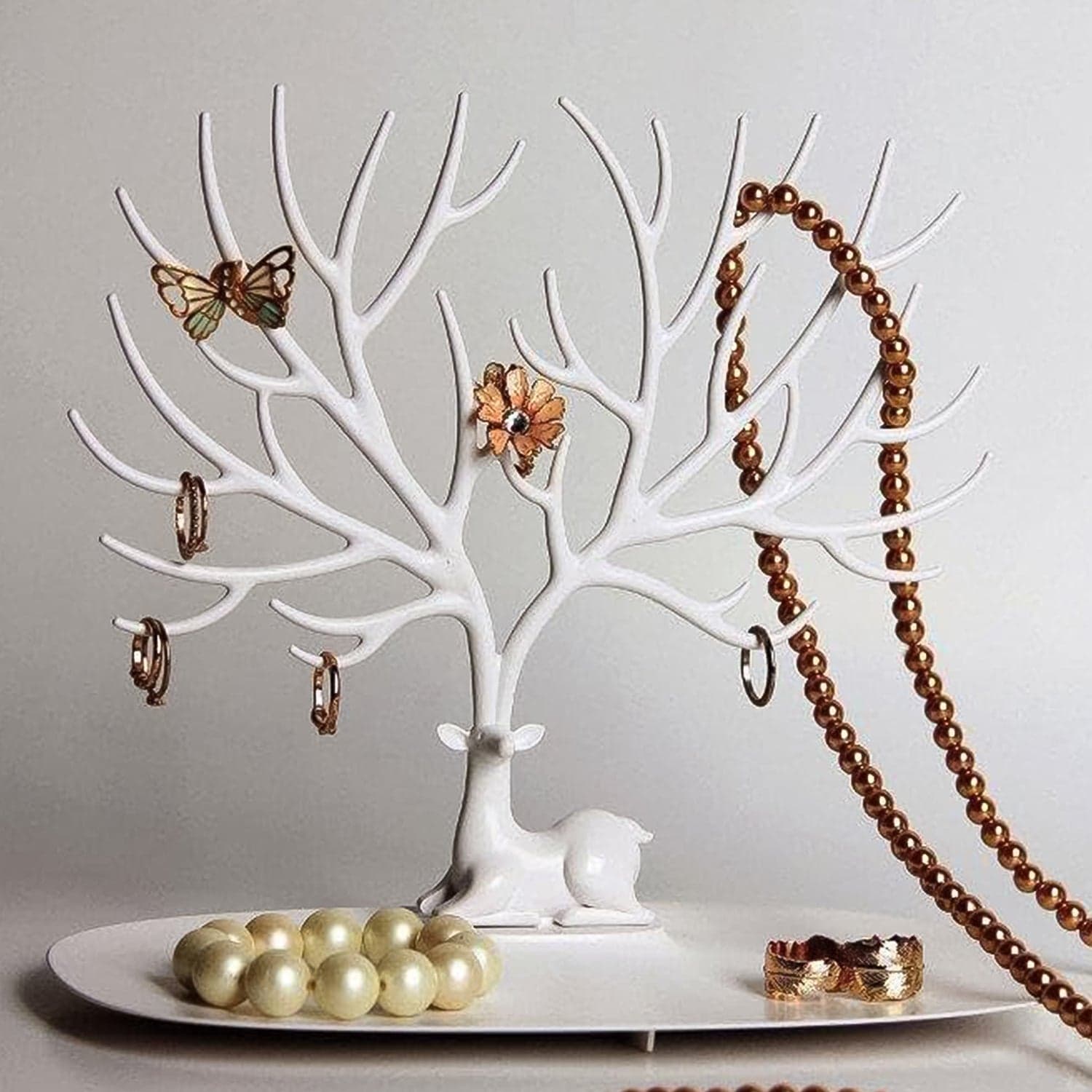 Deer Antlers Jewellery Holder Deer Tree Jewellery Tower Stand (1 Pc) thumbnail 3