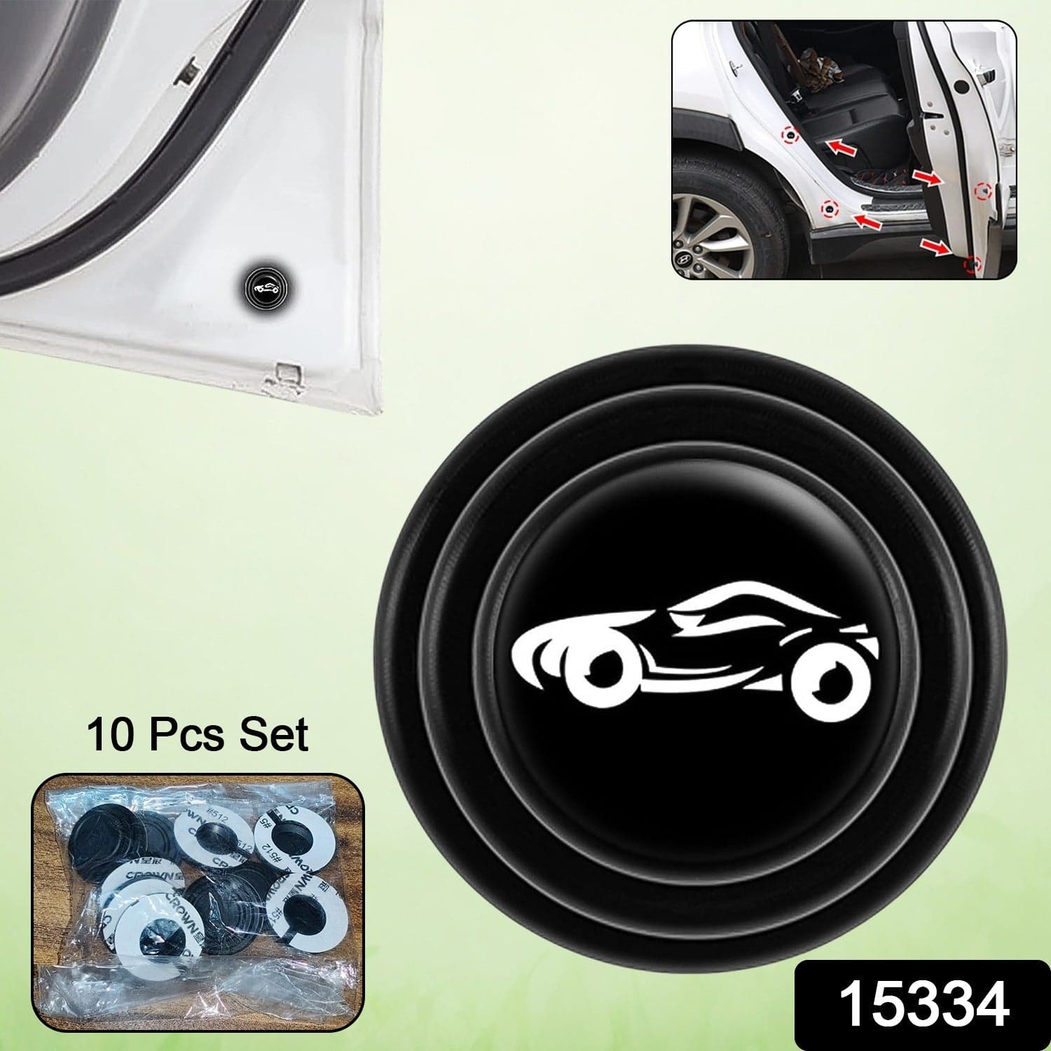 Car Door Shock Absorber Car Door Protection Sticker (10 Pcs Set) thumbnail 2