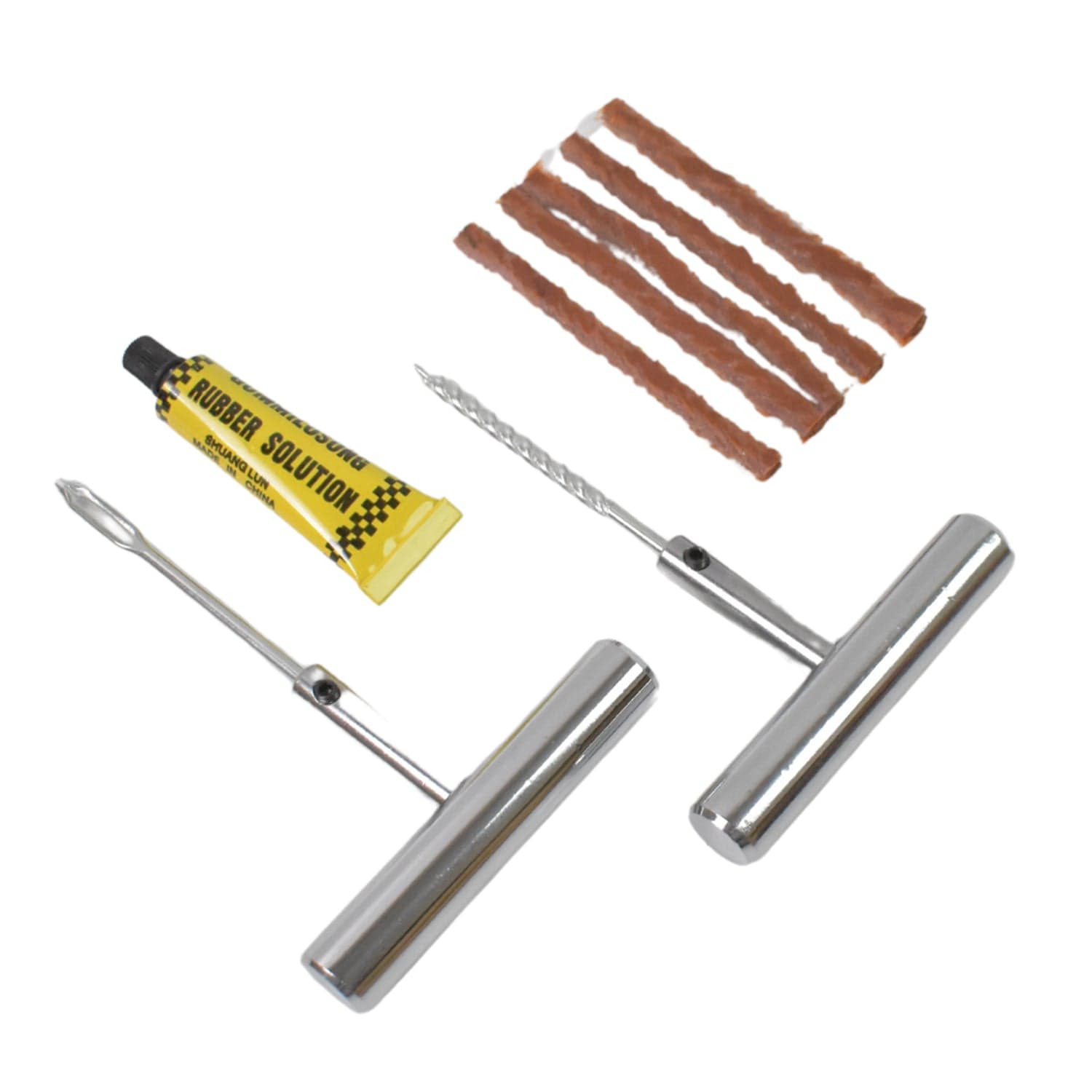 Tyre Repair Puncture Kit with 5 Rubber Strips (8 Pcs Set) thumbnail 6