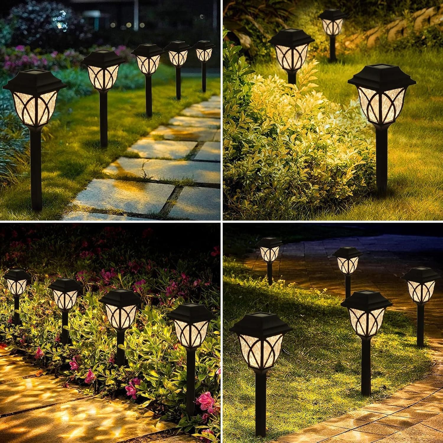 Solar Pathway Lights Outdoor Garden Lights (2 Pcs Set) thumbnail 10