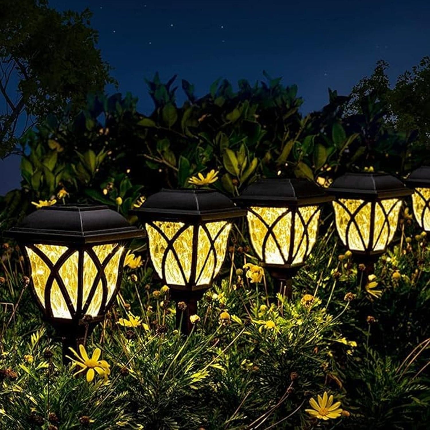 Solar Pathway Lights Outdoor Garden Lights (2 Pcs Set) thumbnail 8