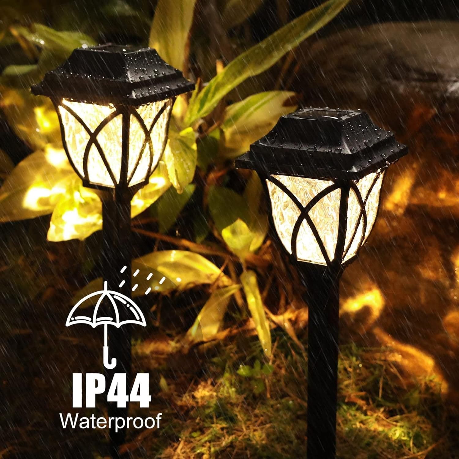 Solar Pathway Lights Outdoor Garden Lights (2 Pcs Set) thumbnail 9