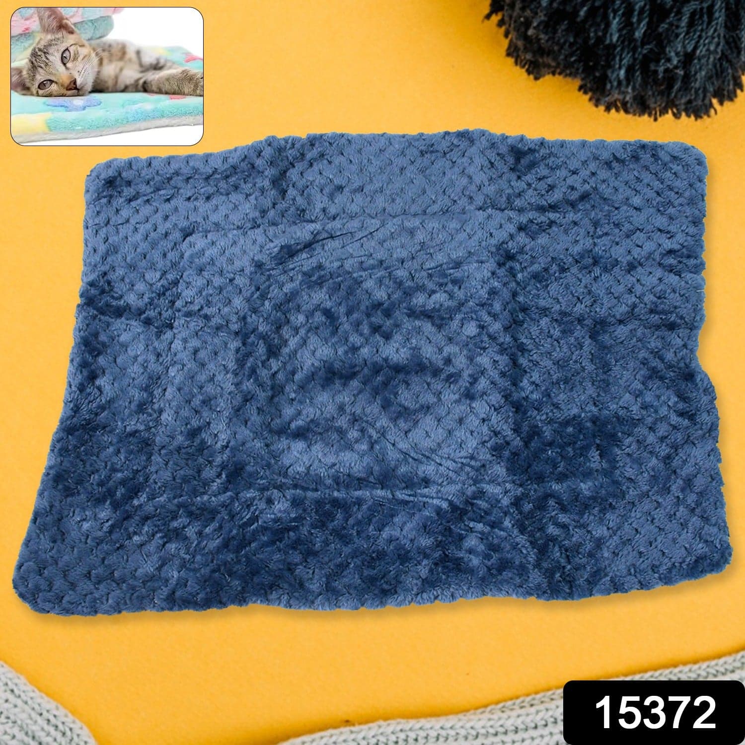 Pet Soft Cat Dog Towel, Warm Sleep Mat (50—37 Cm / 1 Pc / Mix Color & Design) thumbnail 2
