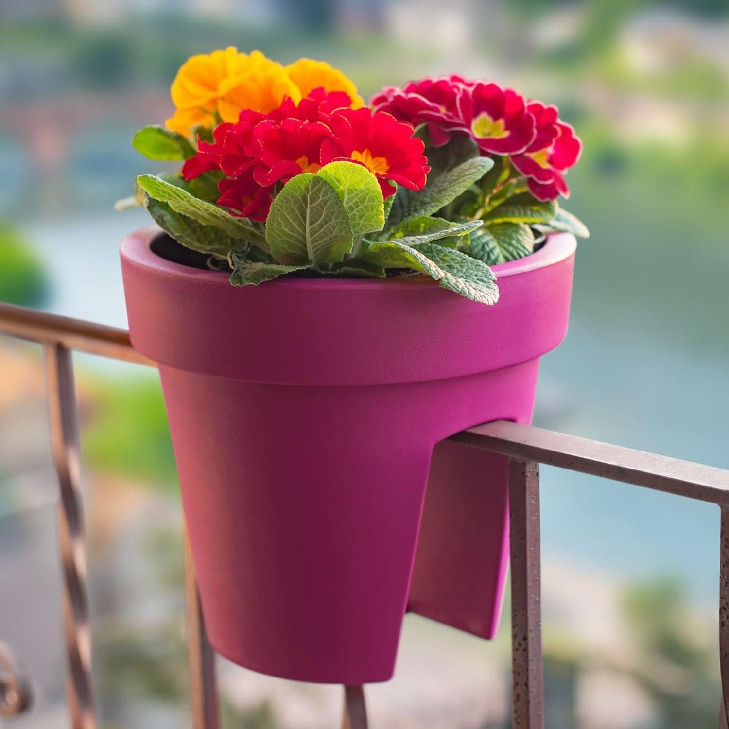 Creative Flower pot Balcony Flower Pot Holder (2 Pc) thumbnail 4