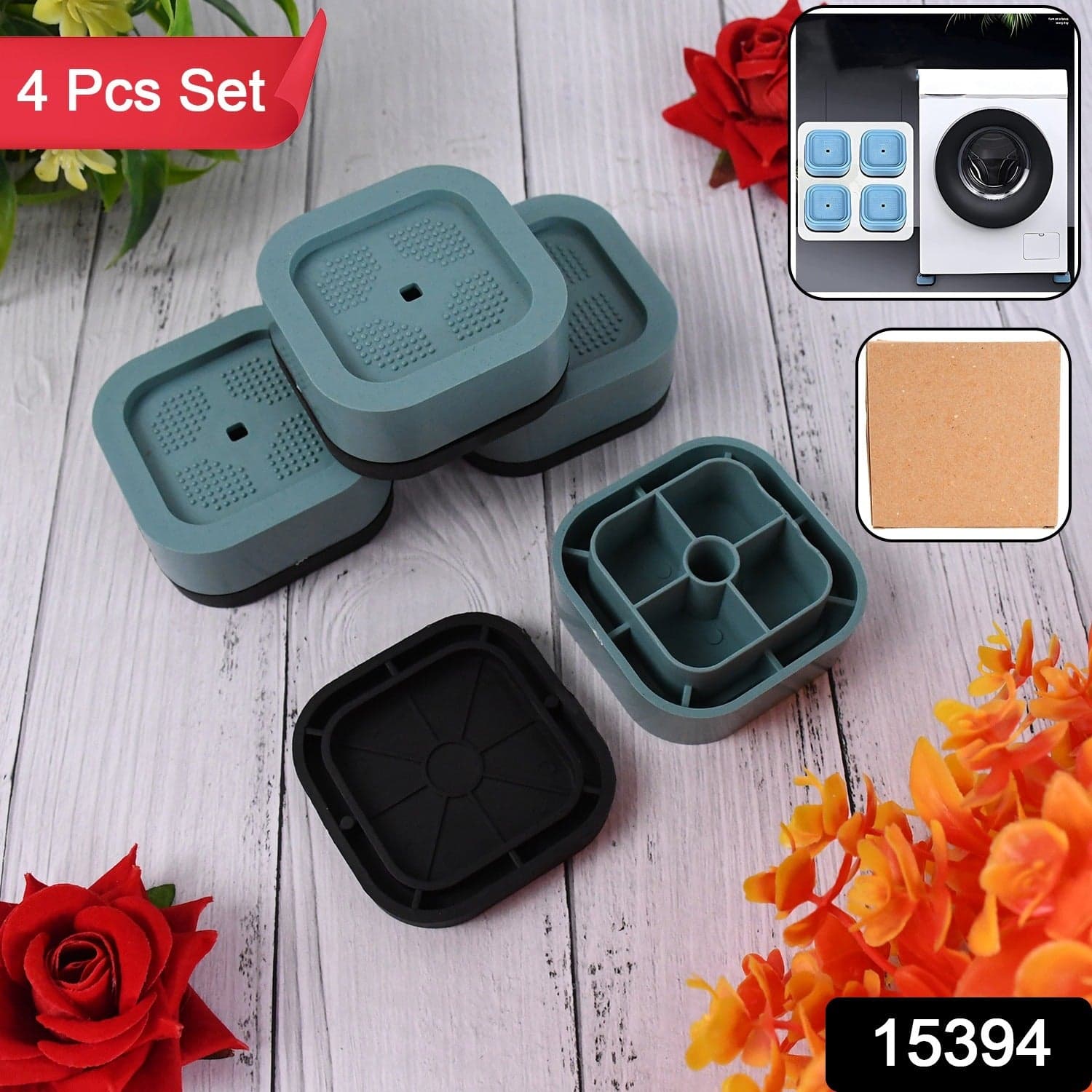 Plastic Washing Machine Feet Pads (Set of 4 Pc) thumbnail 2