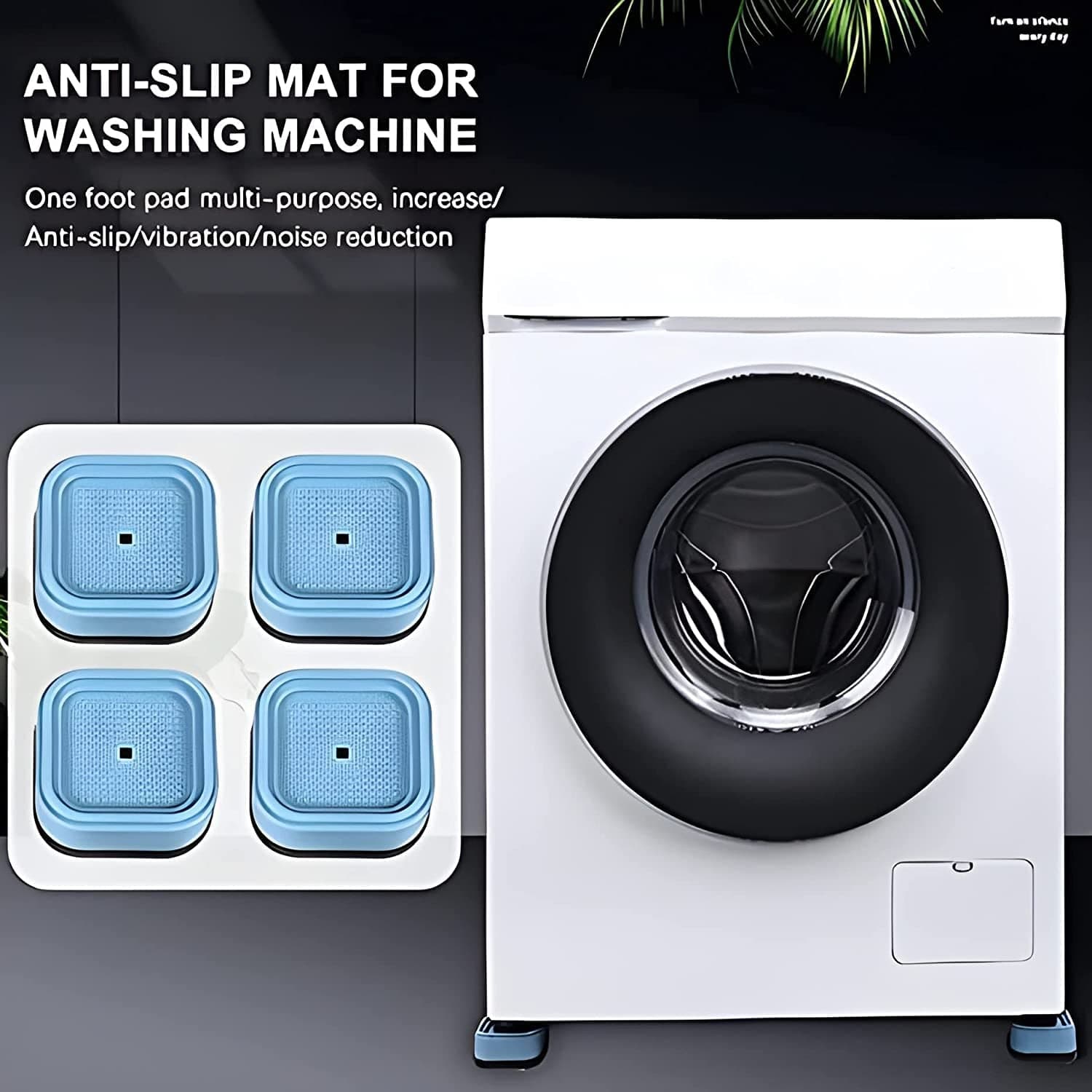 Plastic Washing Machine Feet Pads (Set of 4 Pc) thumbnail 4