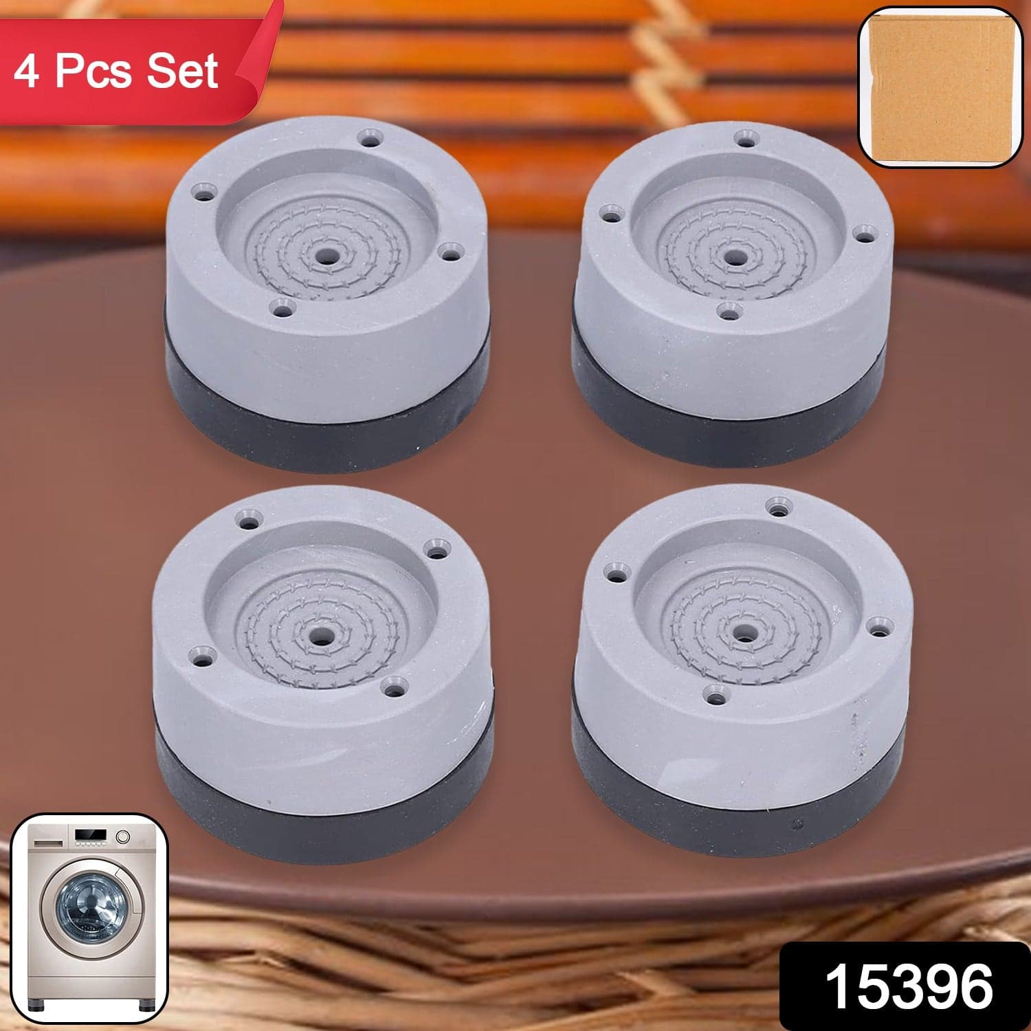 Round Washing Machine Support Pad (4 Pcs Set) thumbnail 2