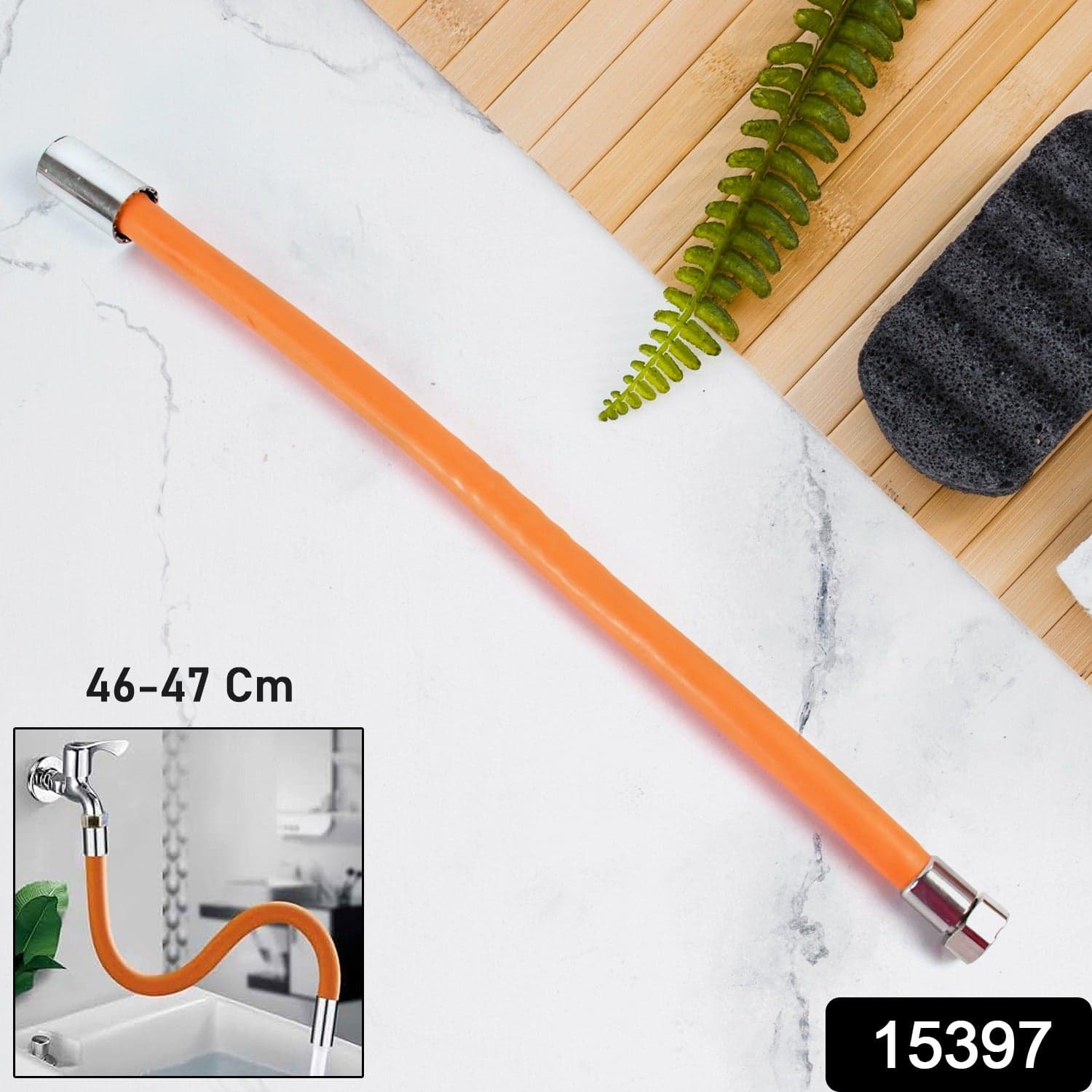 Universal Extension Tube 360° Swivel Free Bending Flexible Connector (46-47 Cm / 1 Pc) thumbnail 2