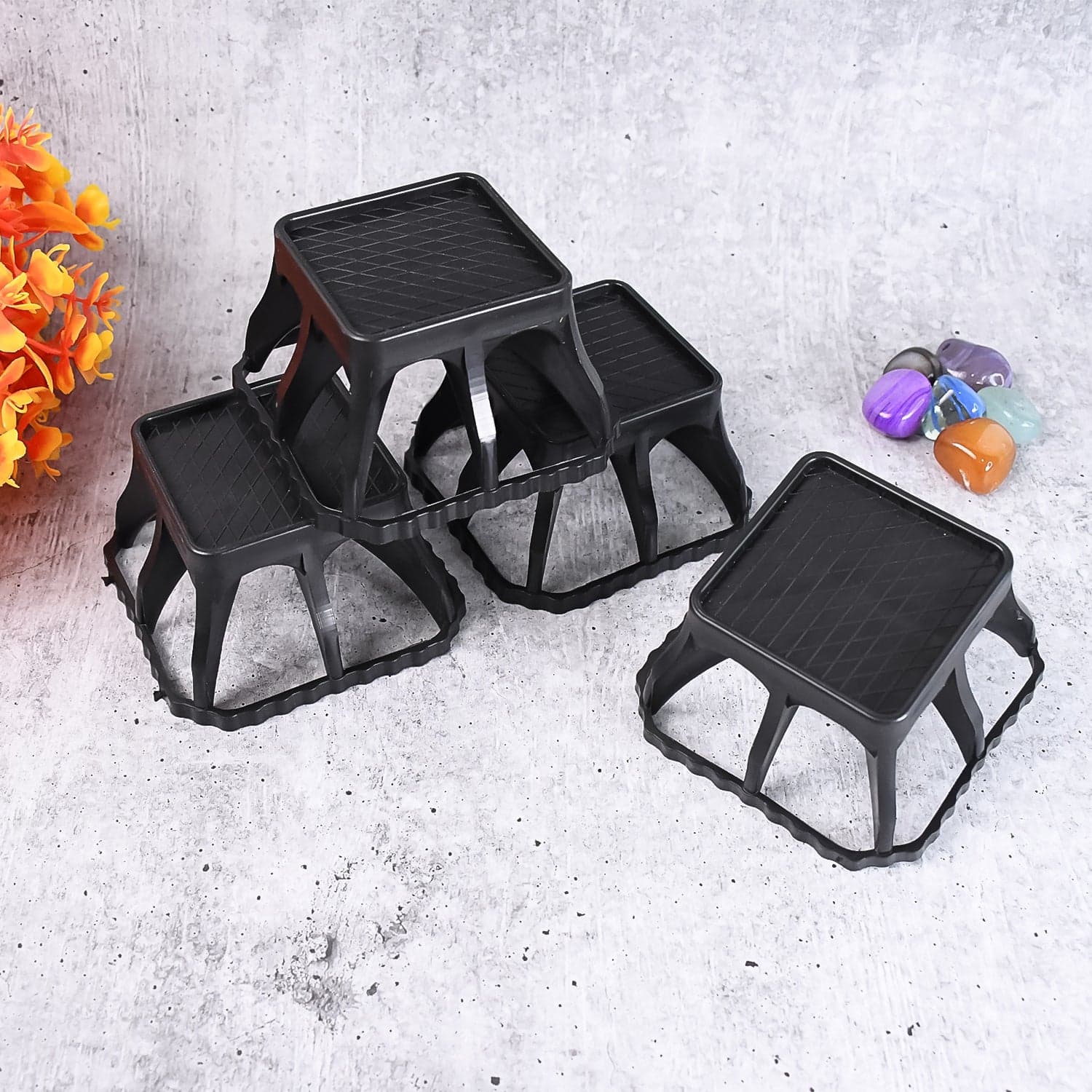 Multi-Purpose Plastic Washing Machine Stand (4 Pcs Set) thumbnail 4