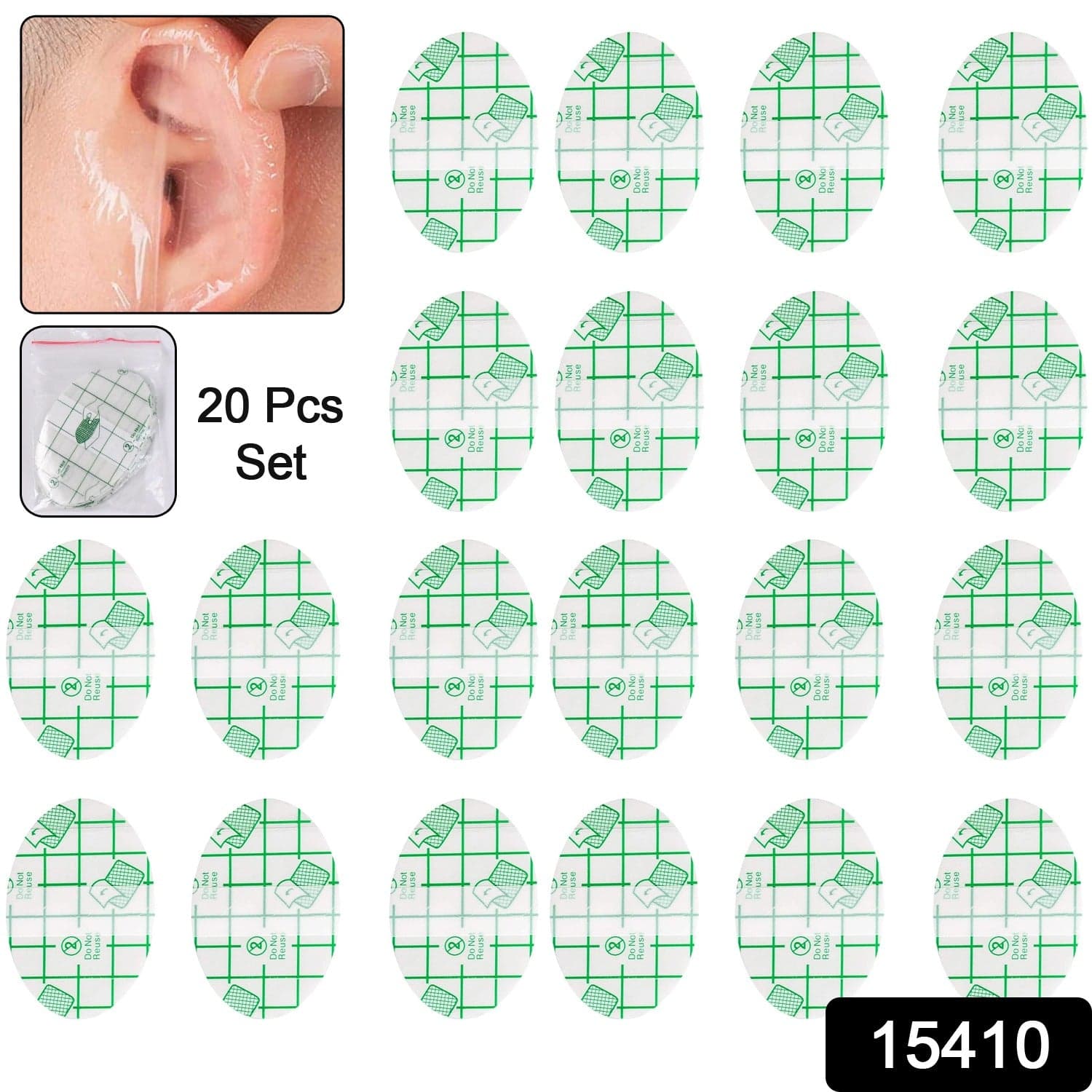 Baby Waterproof Ear Stickers, Heel Invisible Foot Sticker (20 Pcs Set Approx) thumbnail 2