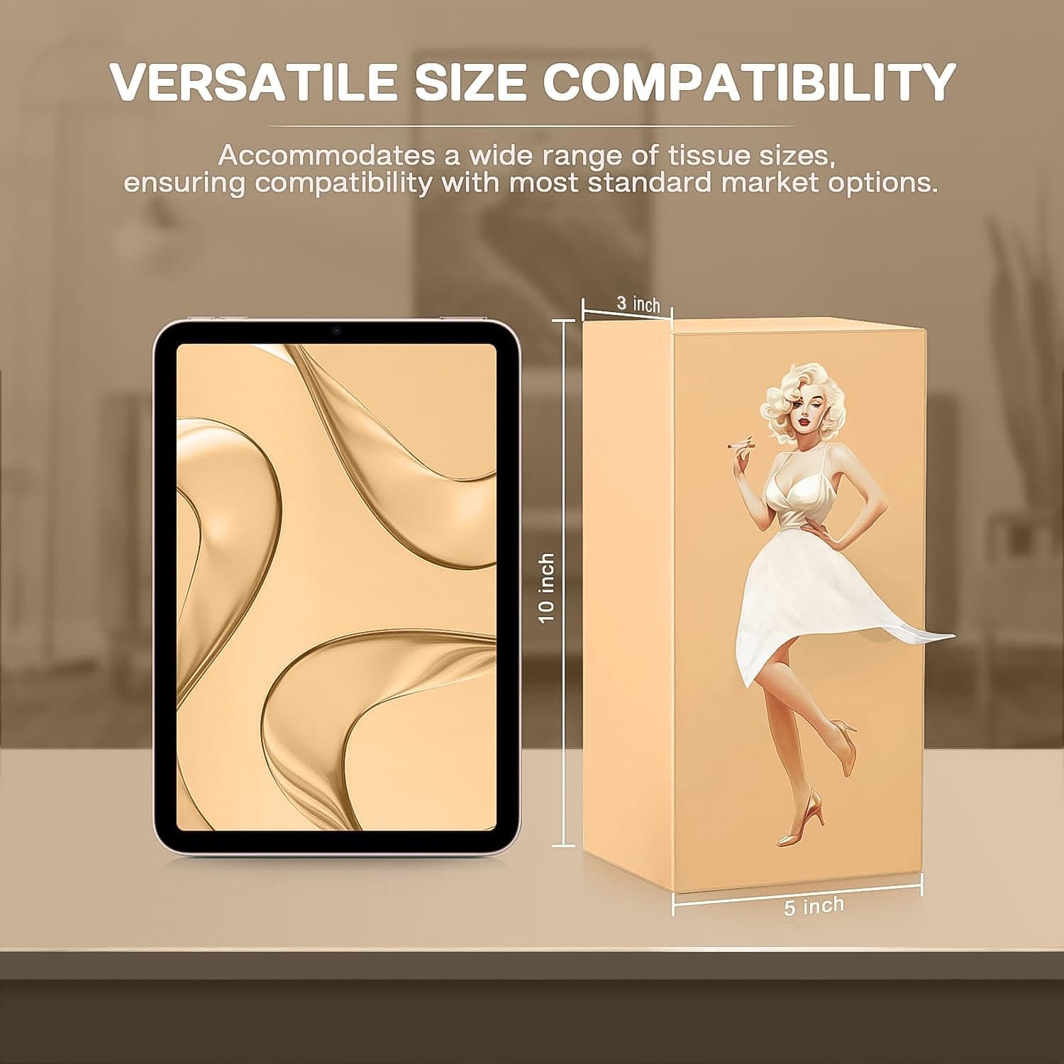 Plastic Creative Tissue Dispenser Box 1 Pc thumbnail 2