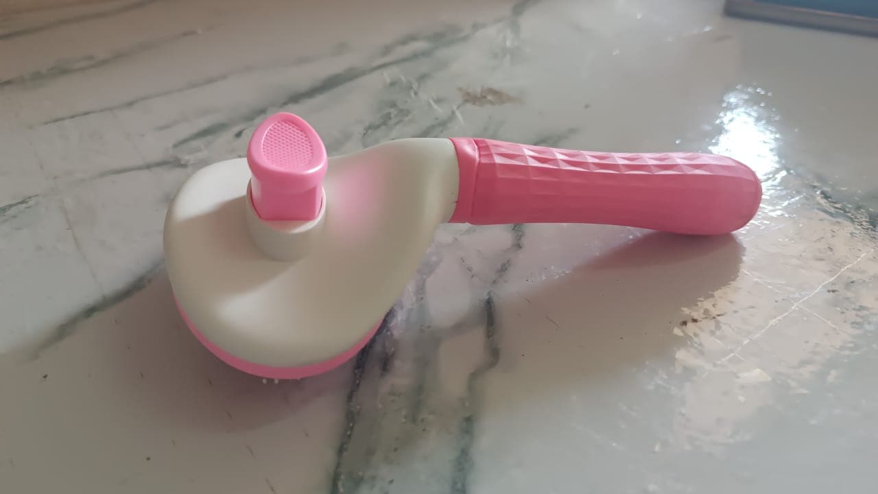 Self Cleaning Slicker Brush For Dogs Cats 1 Pc thumbnail 7
