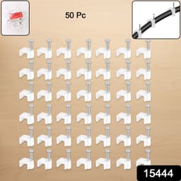 Nail Cable Clips For Wire Management 10Mm 50 Pc
