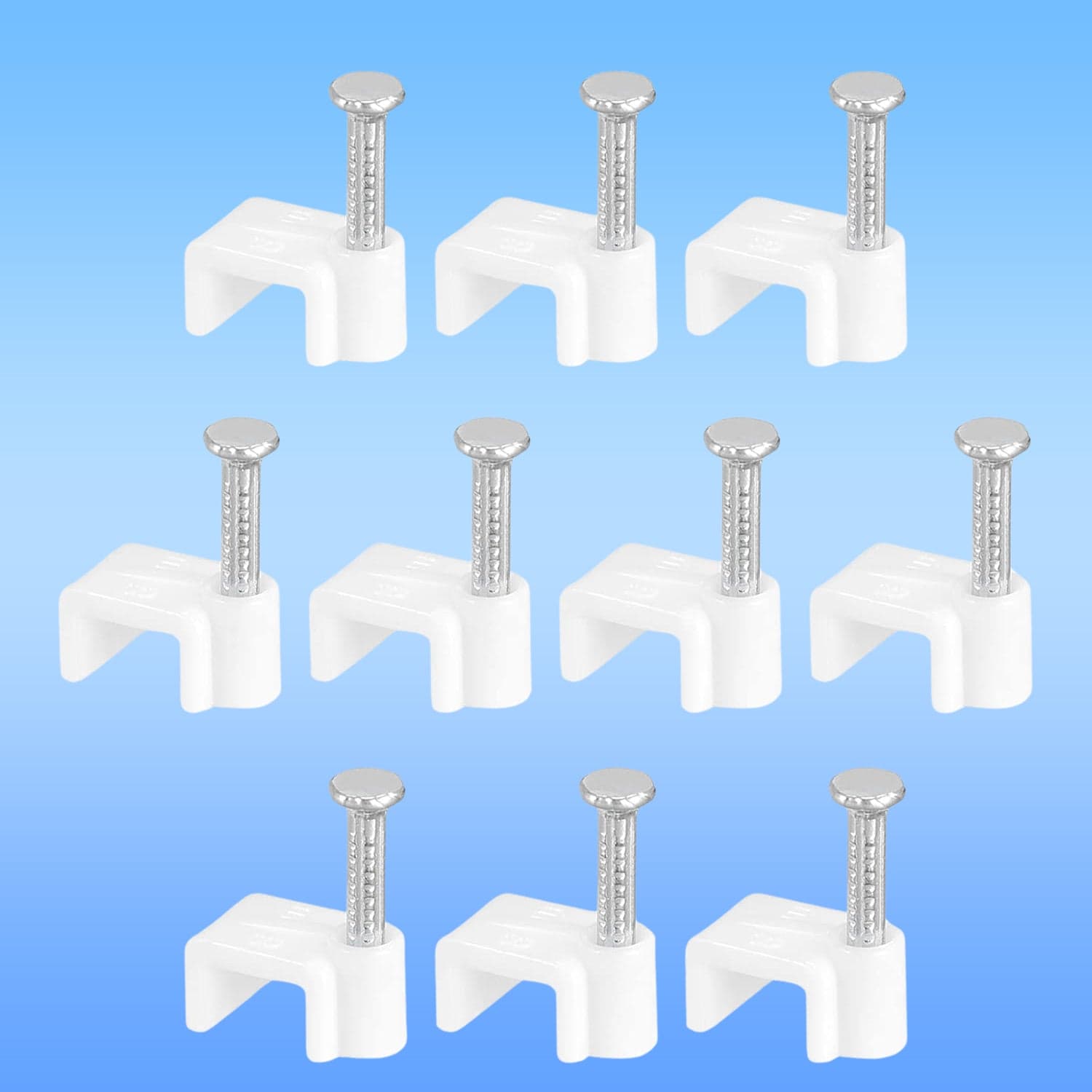 Nail Cable Clips For Wire Management 10Mm 50 Pc thumbnail 3