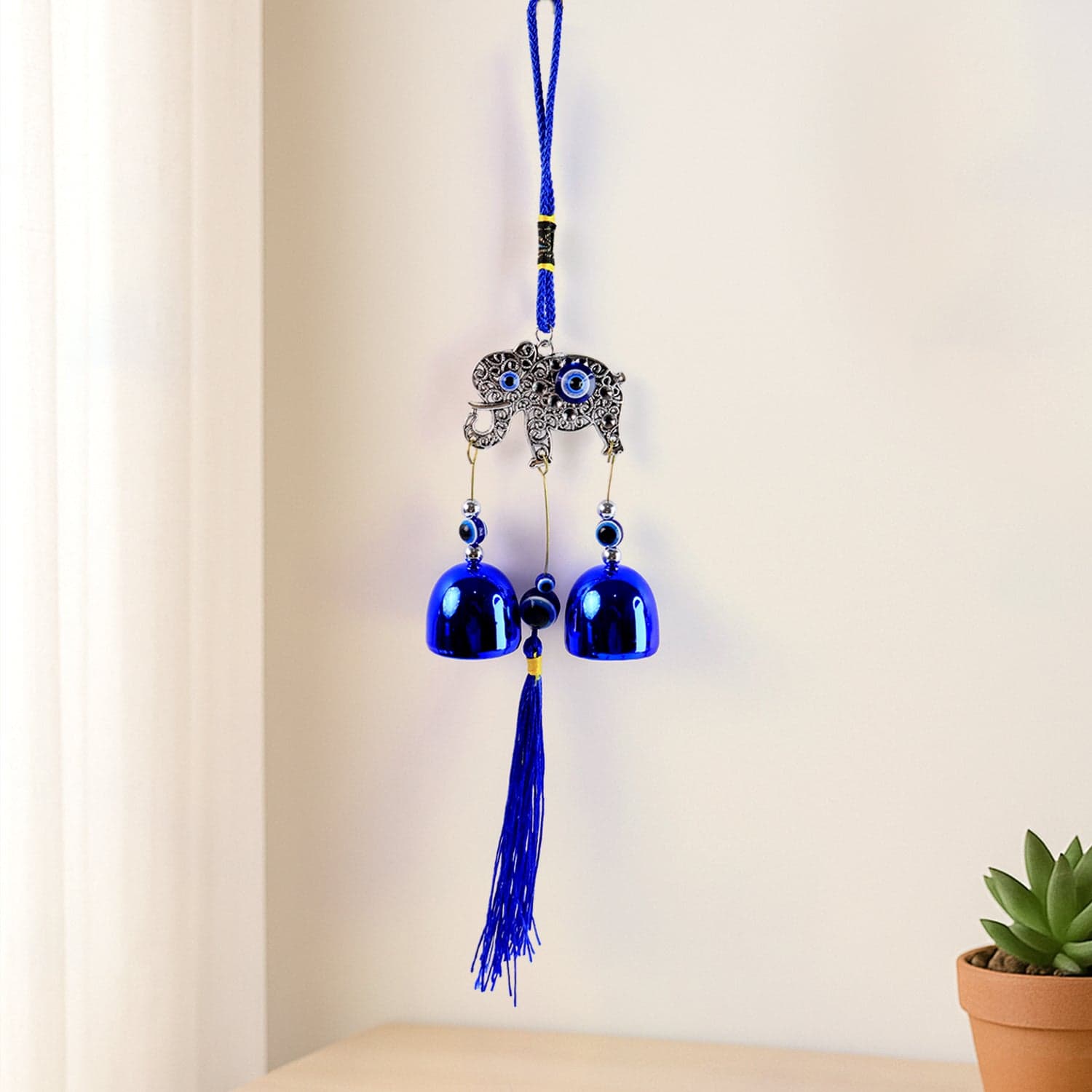 Metal Evil Eye Wind Chime Bells (Mix Design / 1 Pc) thumbnail 1