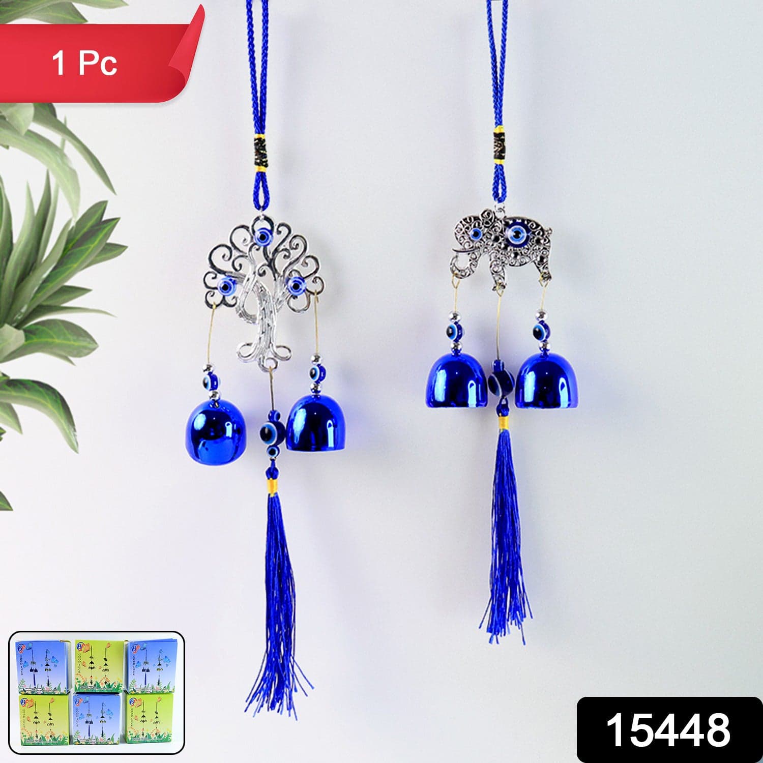 Metal Evil Eye Wind Chime Bells (Mix Design / 1 Pc) thumbnail 2