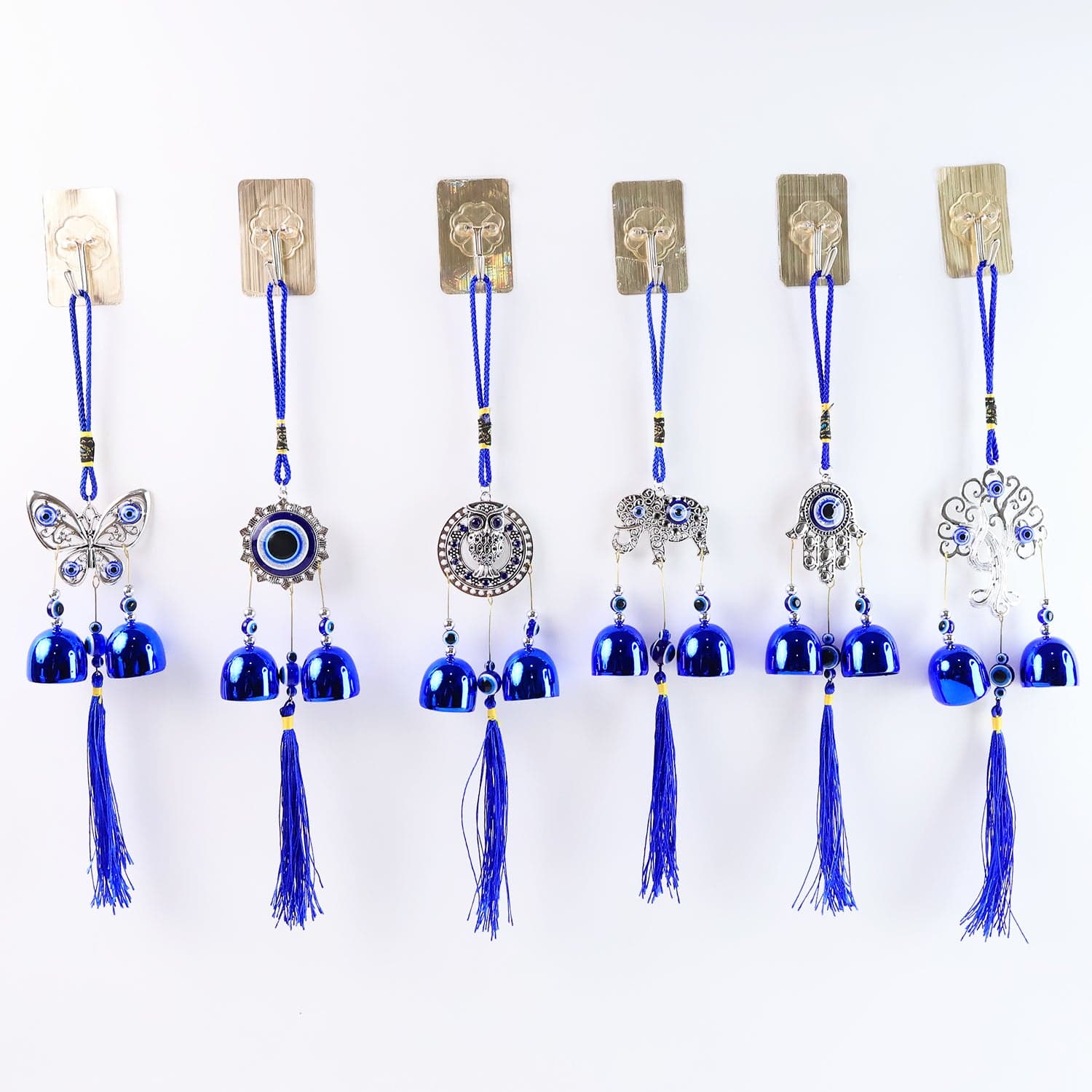Metal Evil Eye Wind Chime Bells (Mix Design / 1 Pc) thumbnail 3