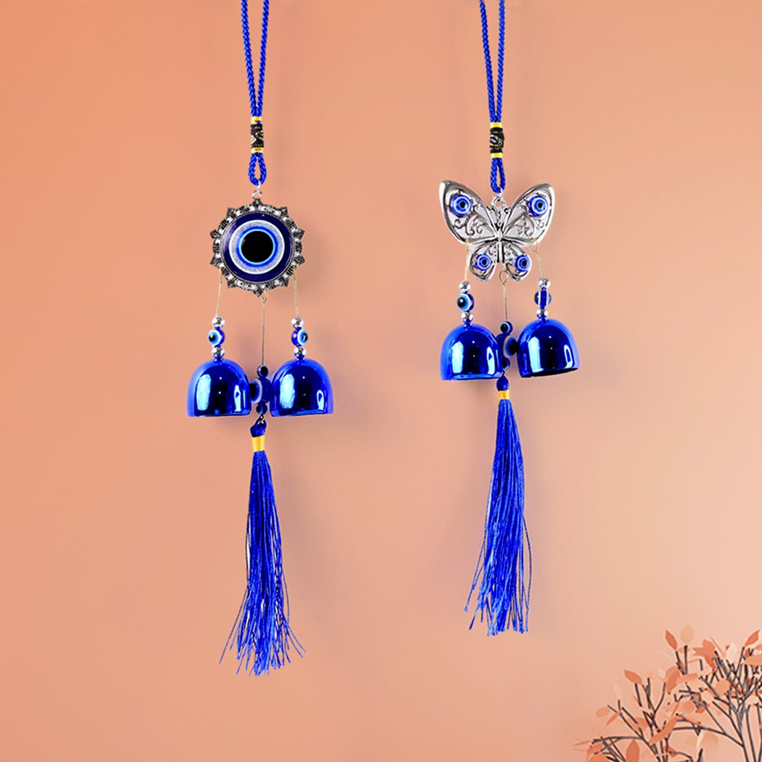 Metal Evil Eye Wind Chime Bells (Mix Design / 1 Pc) thumbnail 6