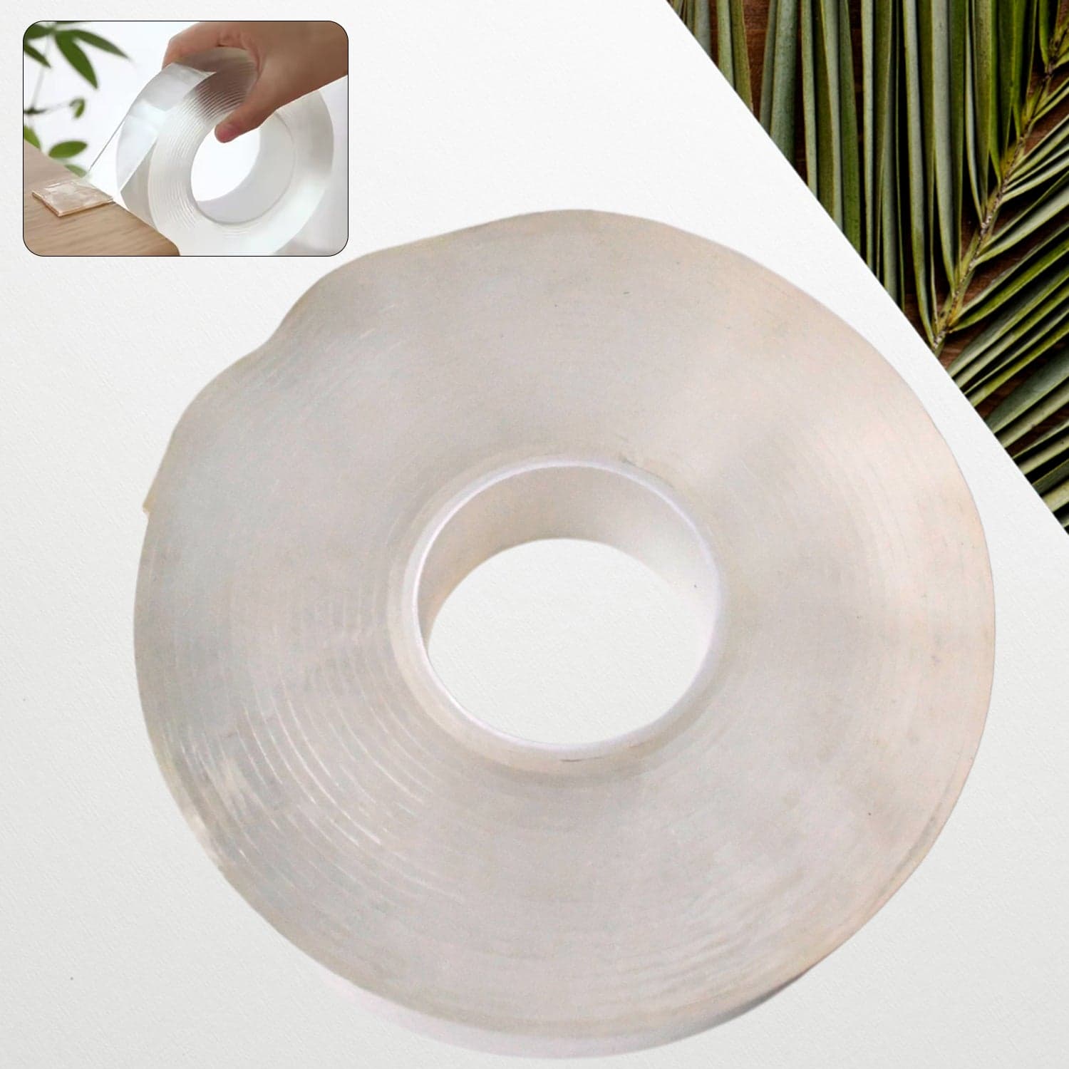 Sticky Double Sided Tape Washable Adhesive Tape Reusable (12—3 Cm / 1 Pc) thumbnail 4