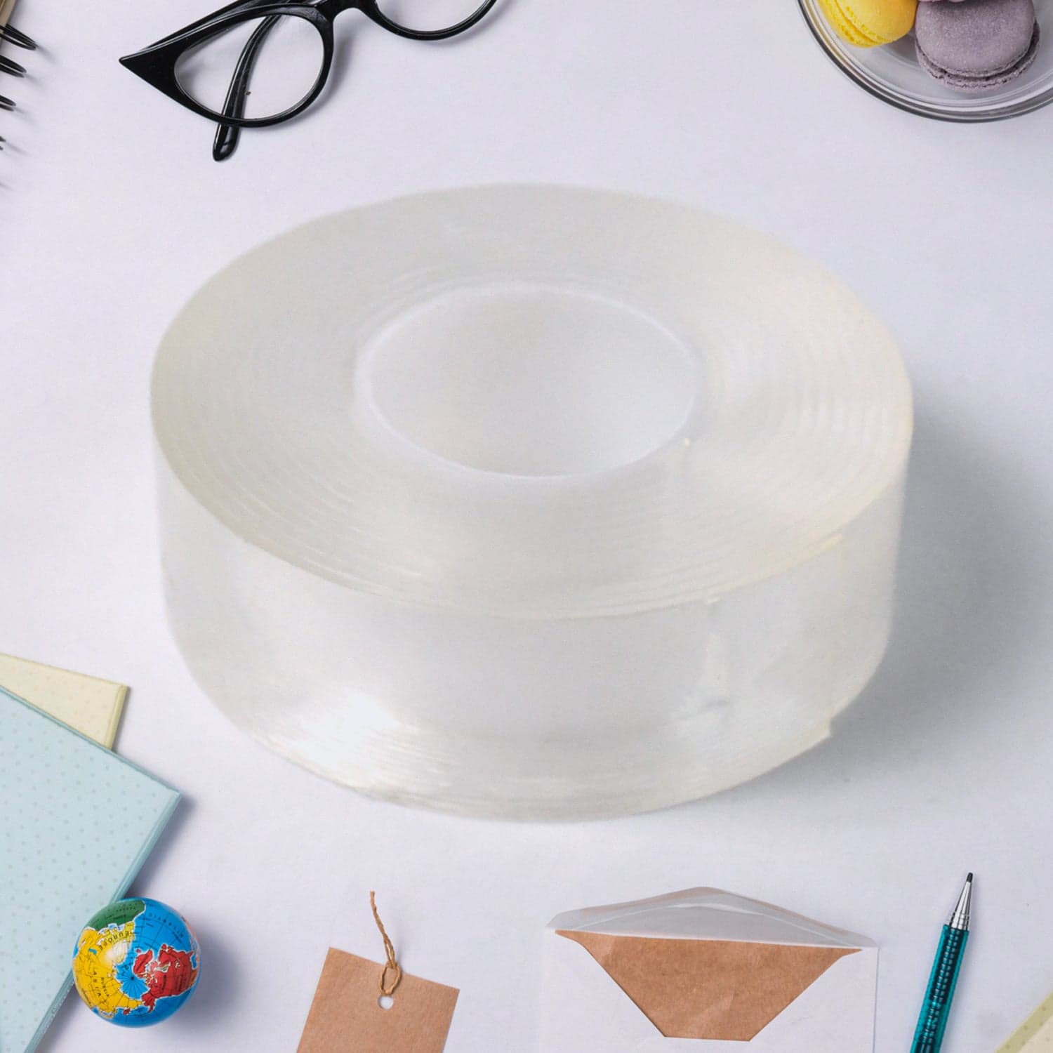 Sticky Double Sided Tape Washable Adhesive Tape Reusable (7—3 Cm / 1 Pc) thumbnail 6