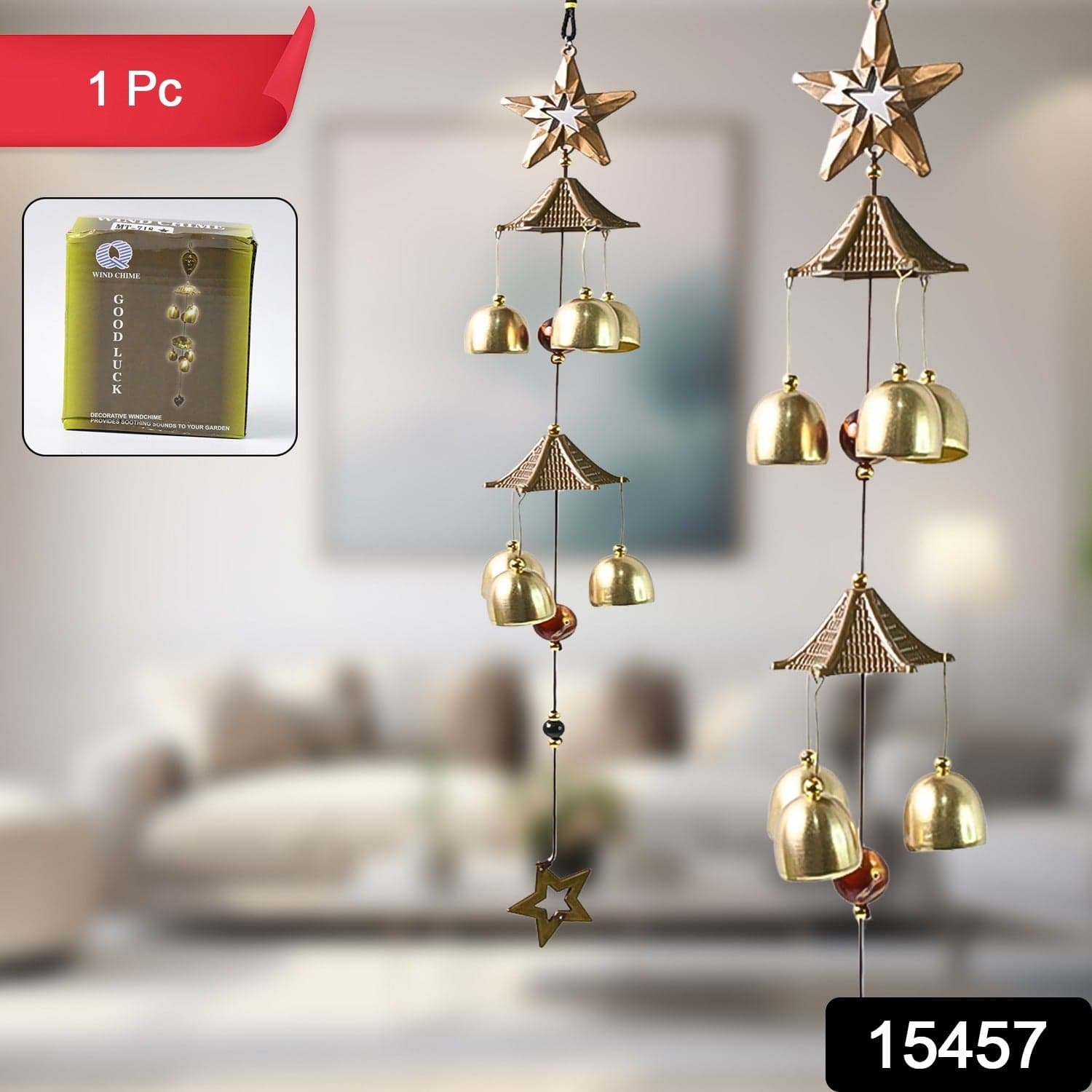 Home Decor Wind Chimes Outdoor Hanging (1 Pc) thumbnail 2