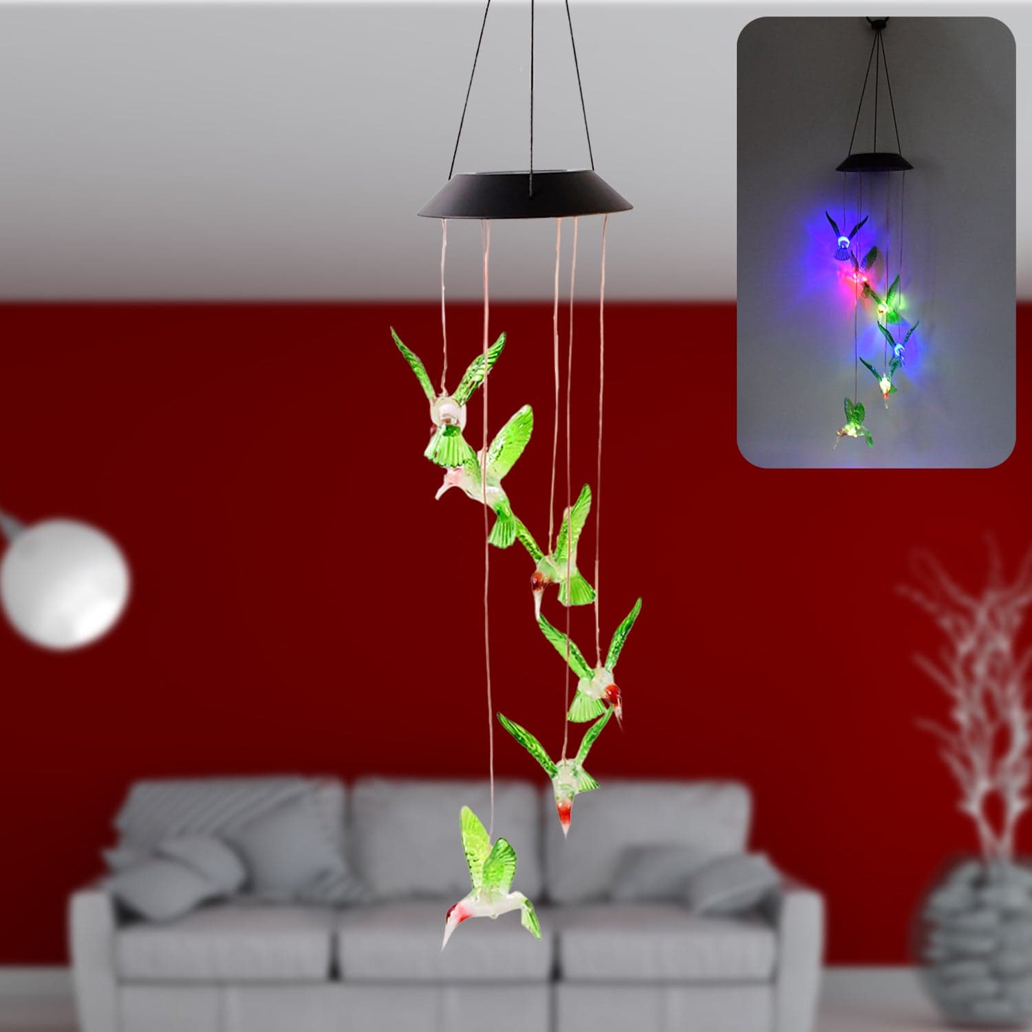 Hummingbird Solar Gifts, Gifts for Women, Gifts for Mom thumbnail 1