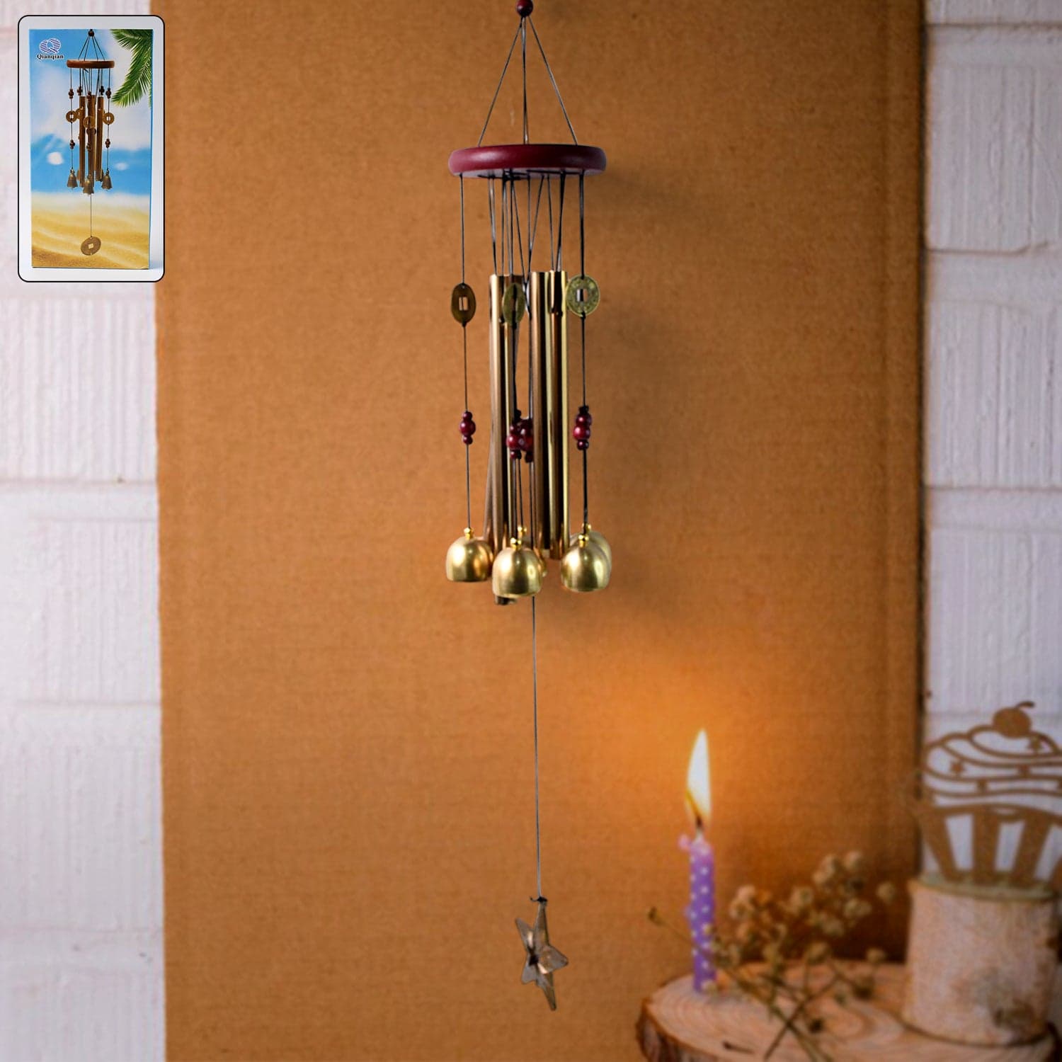 Wind Chimes Outdoor Hanging Dragonfly Wind Chime for Outside (1 Pc) thumbnail 3