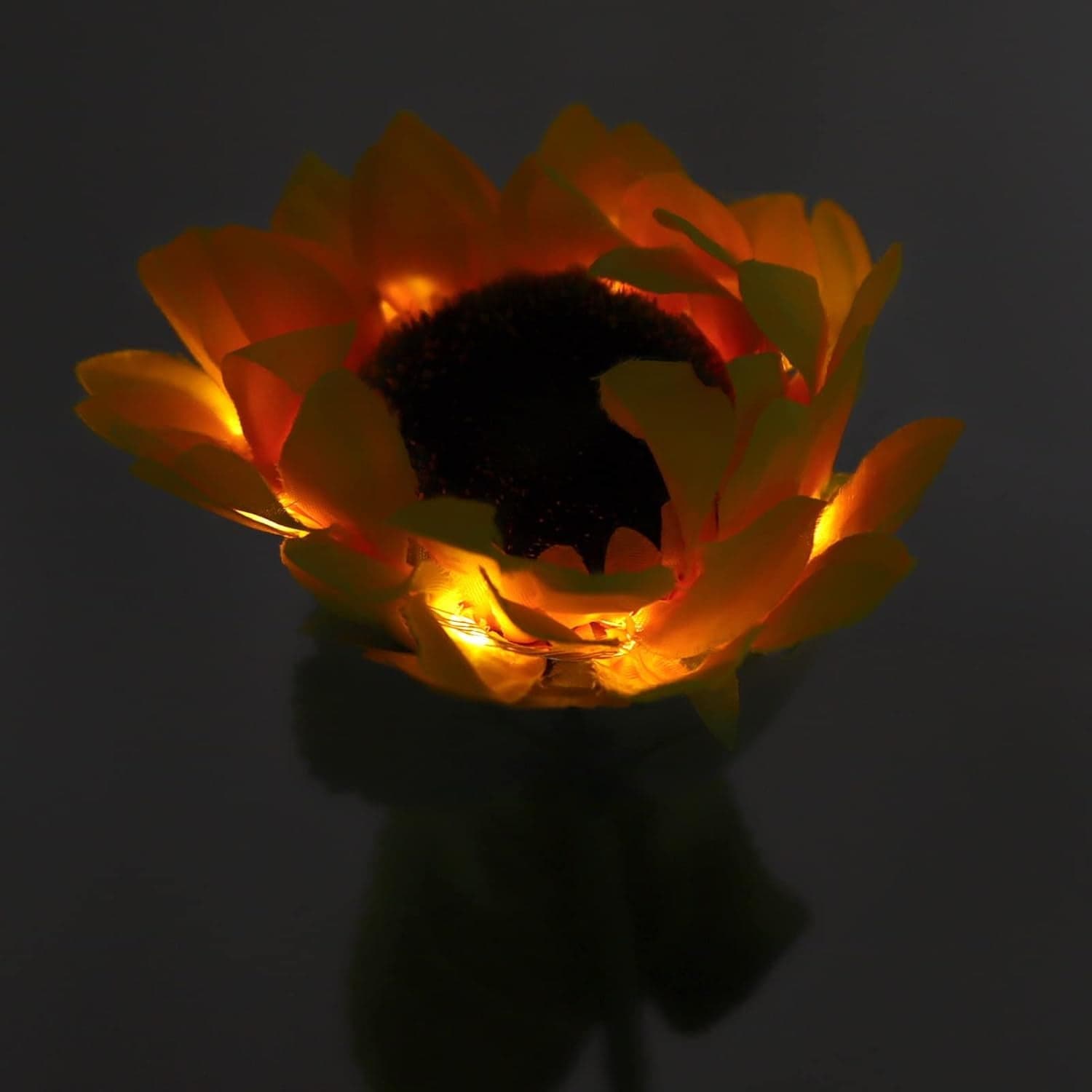 Sunflower Solar LED Lights, Warm White Garden Light (1 Pc) thumbnail 3