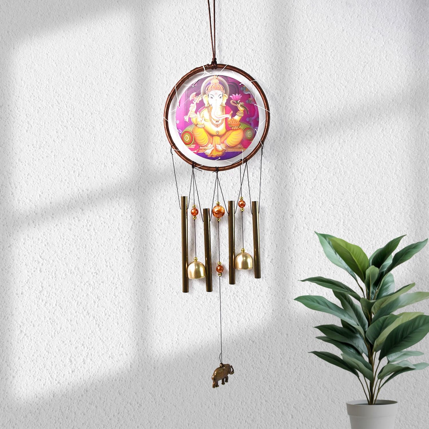 Lord Ganesh Wind Chimes Outdoor Hanging Wind Chime (1 Pc) thumbnail 1