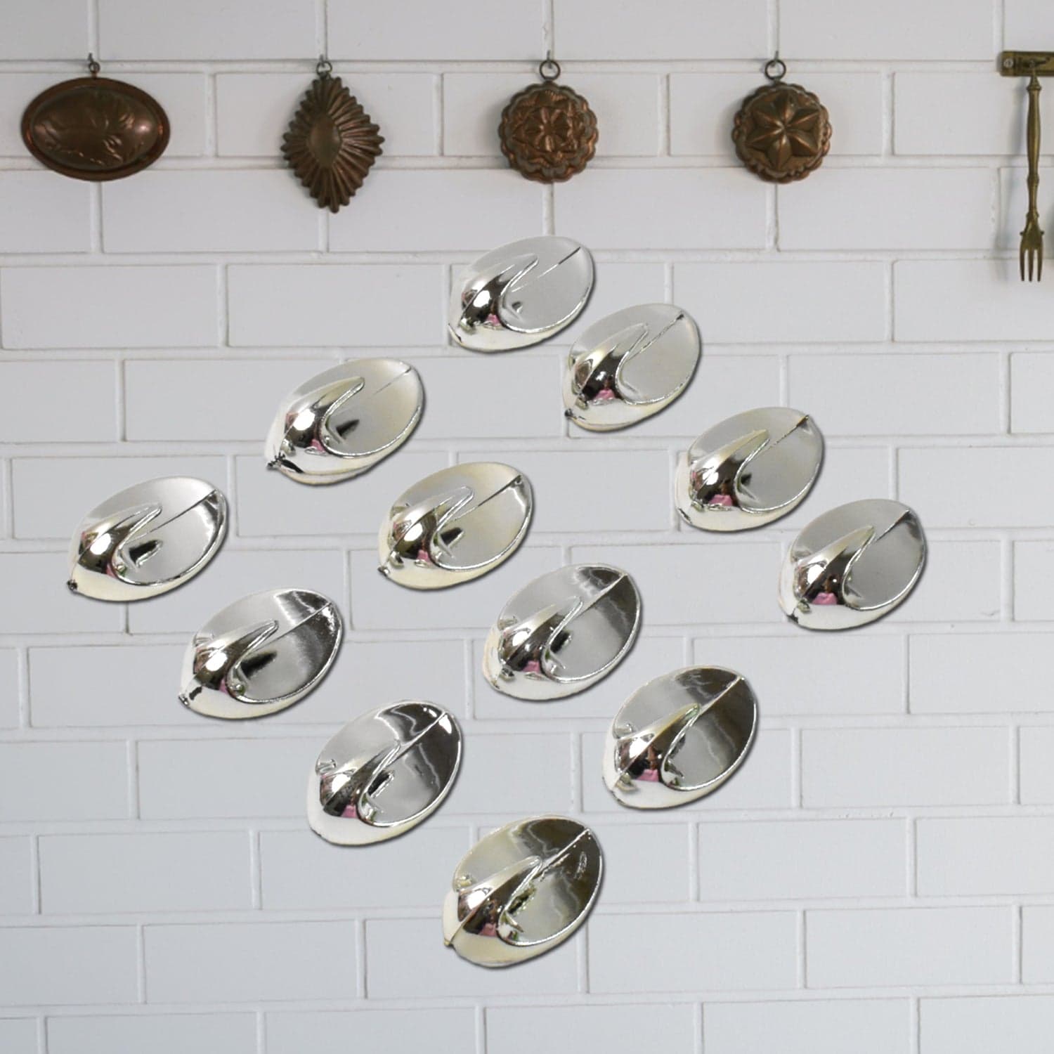 Plastic Multipurpose Wall hanging hook (12 Pcs Set / Mix Design) thumbnail 3