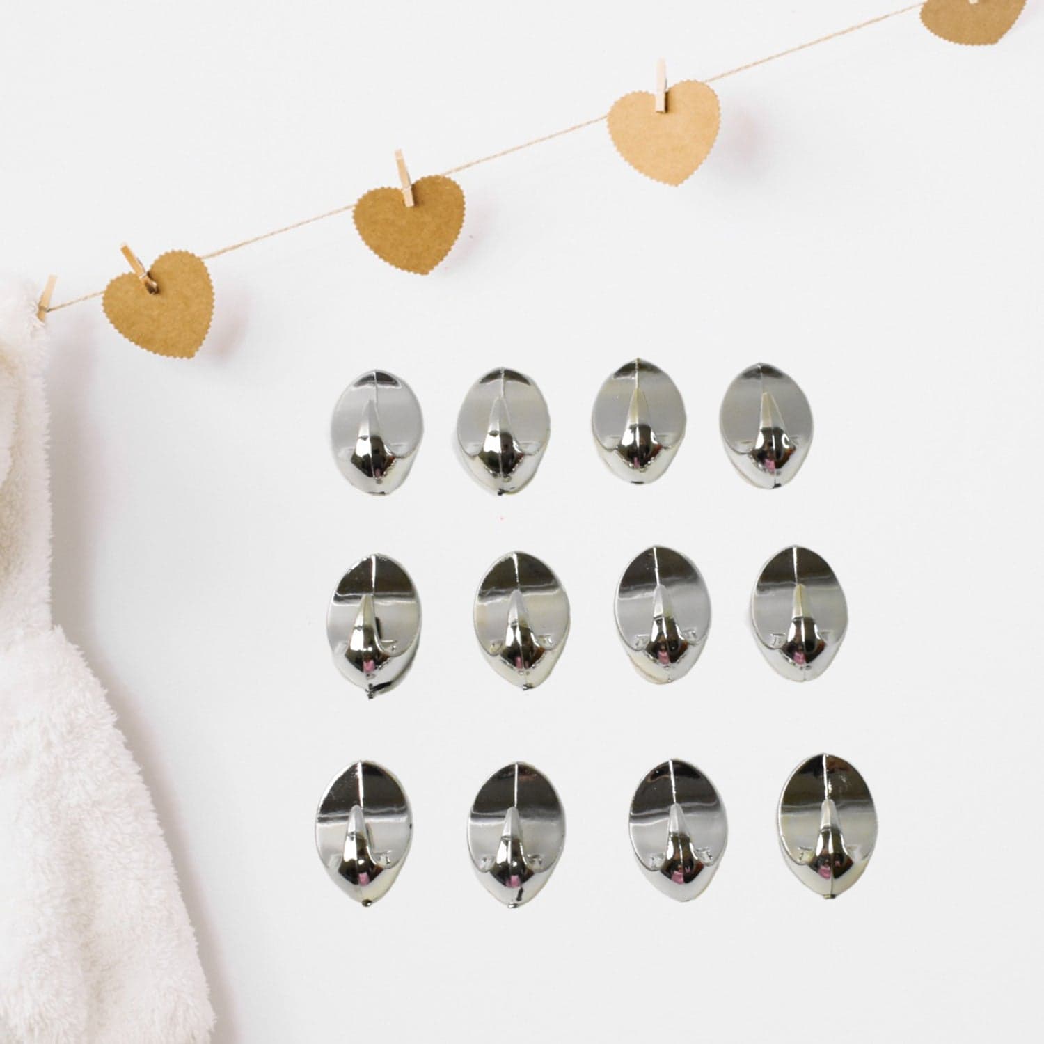 Plastic Multipurpose Wall hanging hook (12 Pcs Set / Mix Design) thumbnail 4