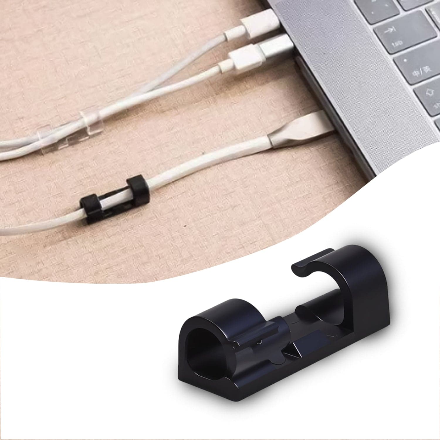 Plastic Wire Cord Cable Clips Organizer Holder (16 Pcs Set) thumbnail 5