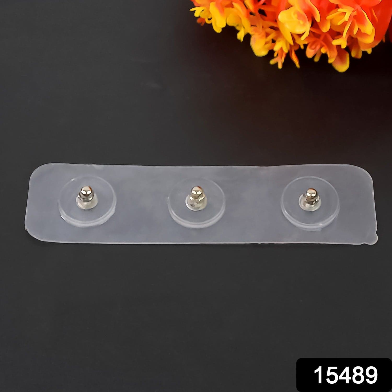 Adhesive Nails Wall Hooks (Screw Sticker / 3 Hook / 1 Pc) thumbnail 2