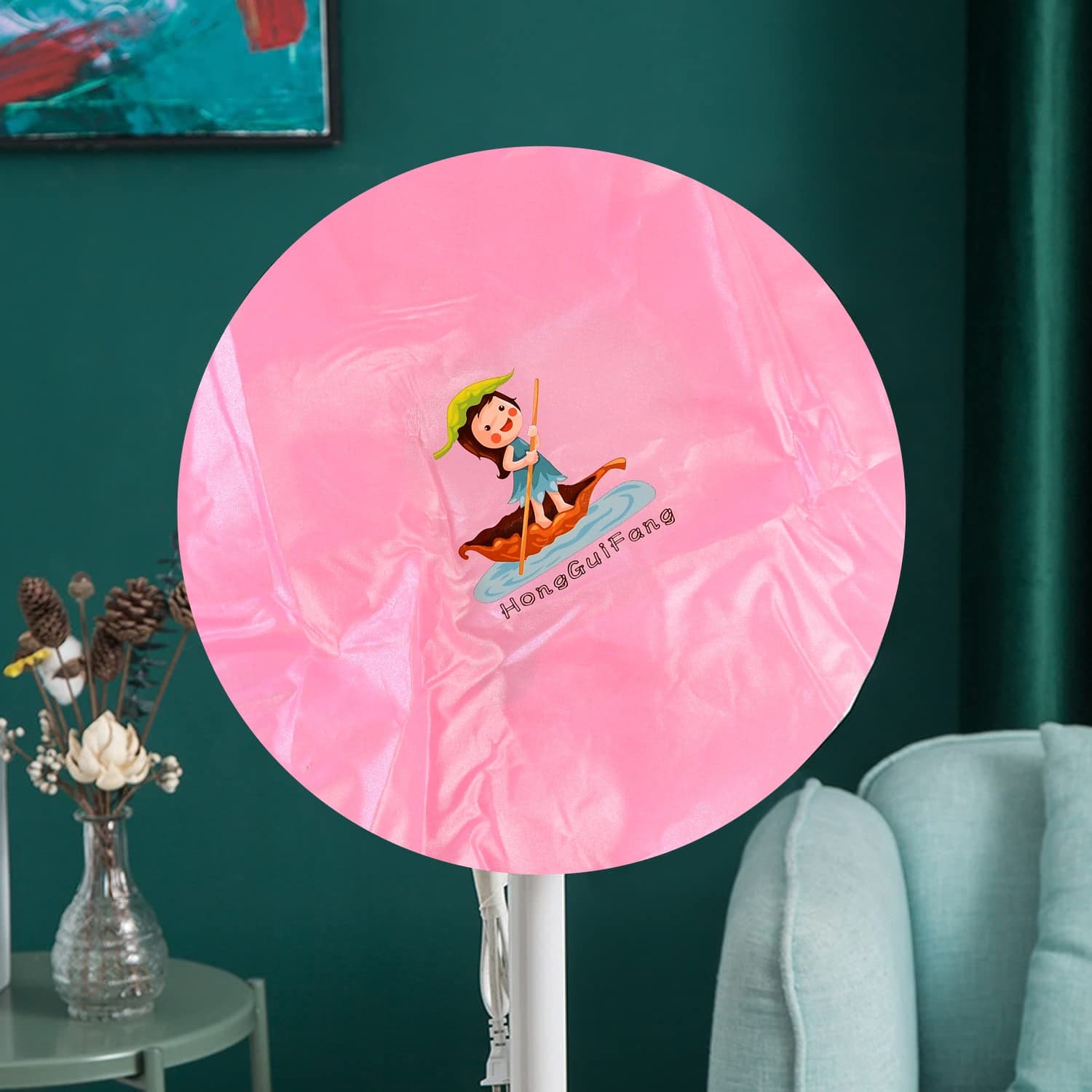 Round Dust Proof Elastic fan Cover (1 Pc / Mix Design) thumbnail 6