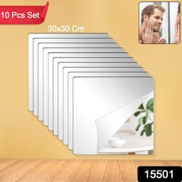 Flexible Acrylic Mirror Set 30X30 Cm 10 Pc