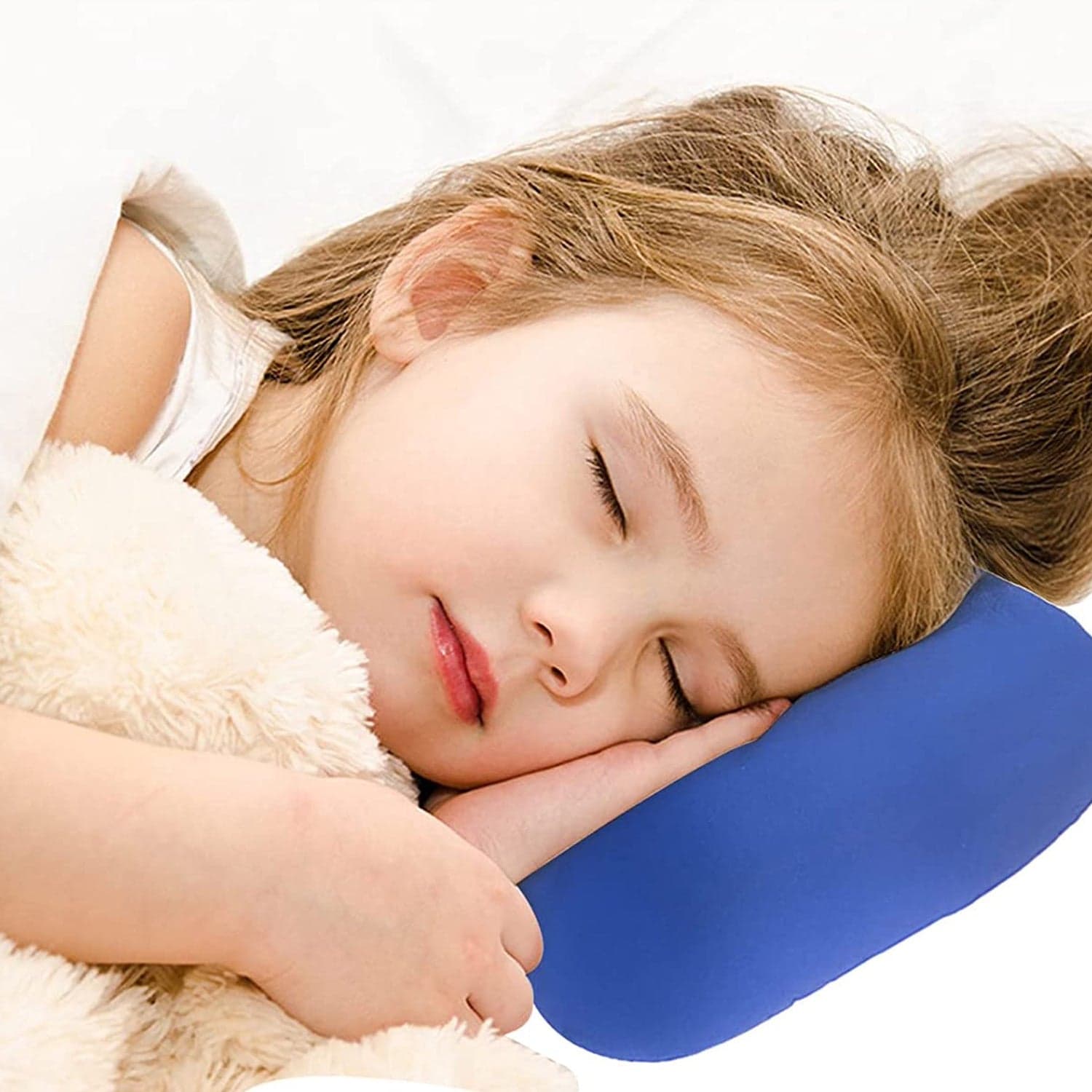 Microbead Roll Neck Pillow Mini Microbeads Bone Type Travel Pillow Soft Cushion Back Head Neck Support thumbnail 6