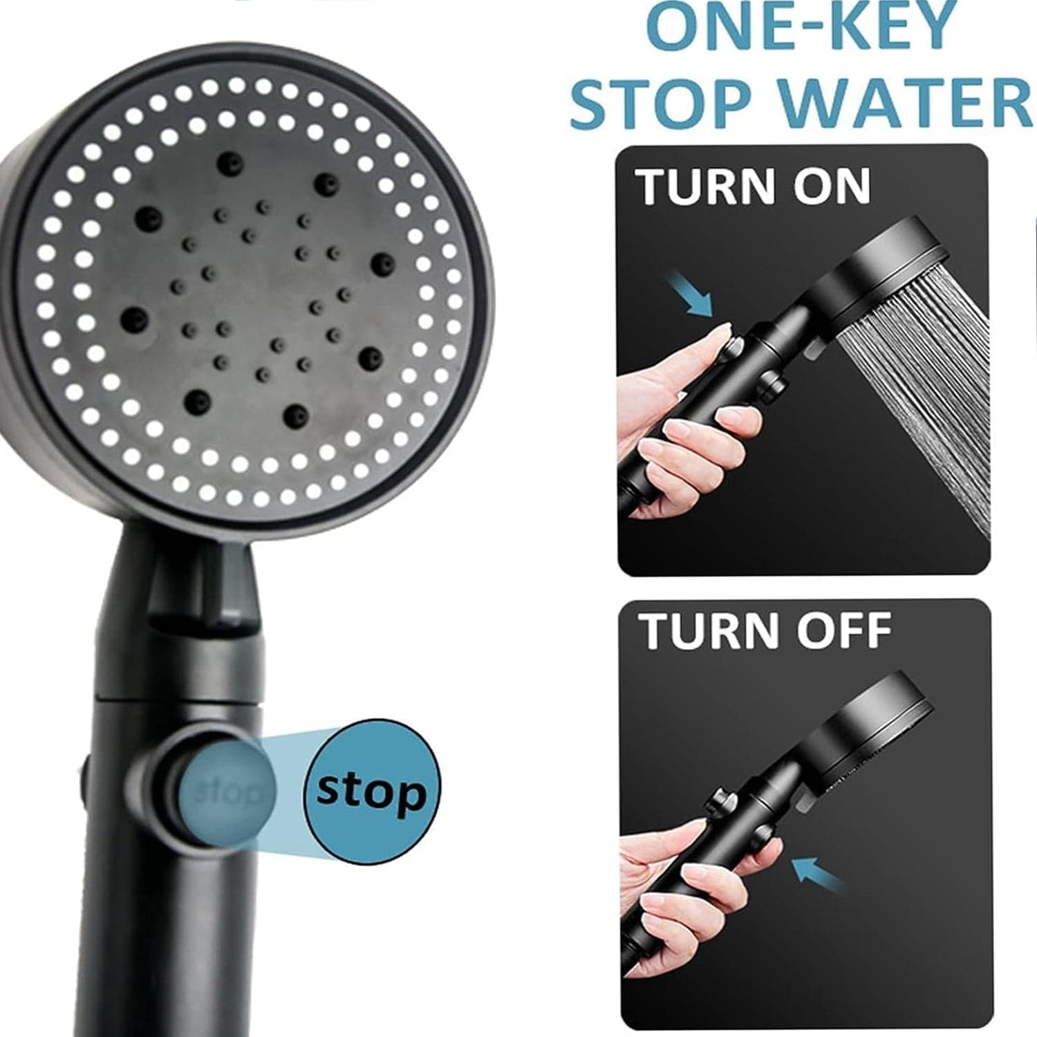 High Pressure Handheld Shower Head 1 Pc thumbnail 5