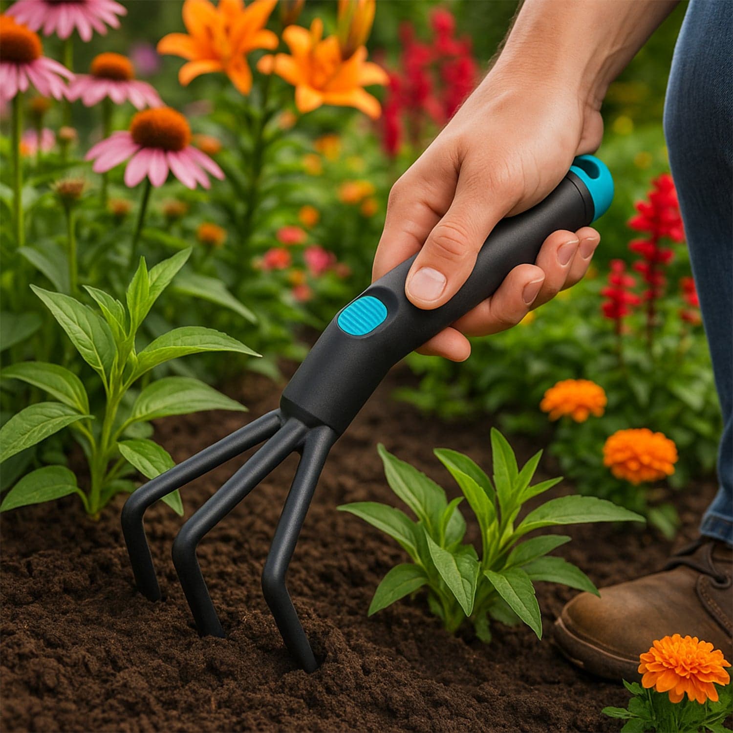 Plastic Premium Garden Hand Cultivator Tool 1 Pc thumbnail 6