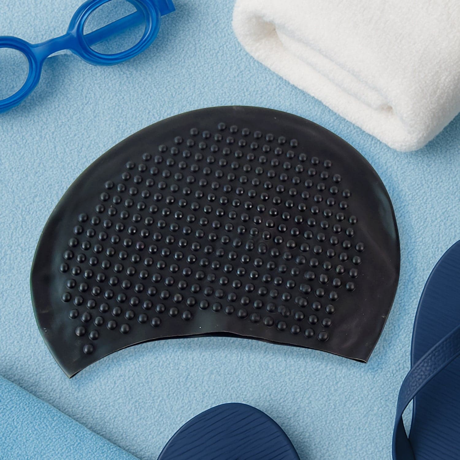 Premium Silicone Waterproof Swimming Cap 1 Pc thumbnail 2