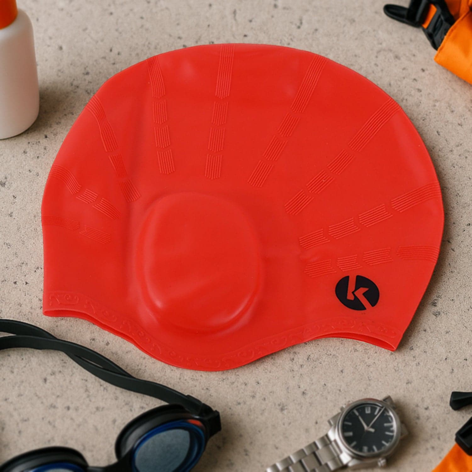 Professional Silicone Swimming Cap 1 Pc thumbnail 2