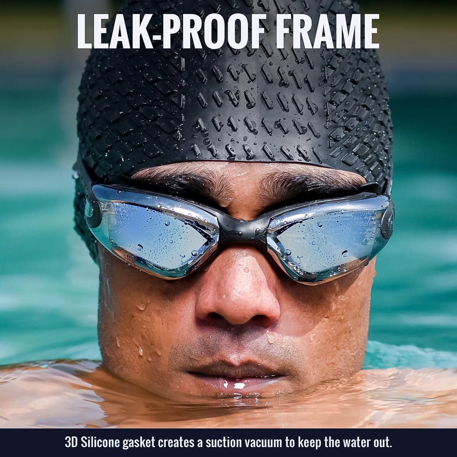 Professional Anti Fog UV Protection Swimming Goggles thumbnail 3