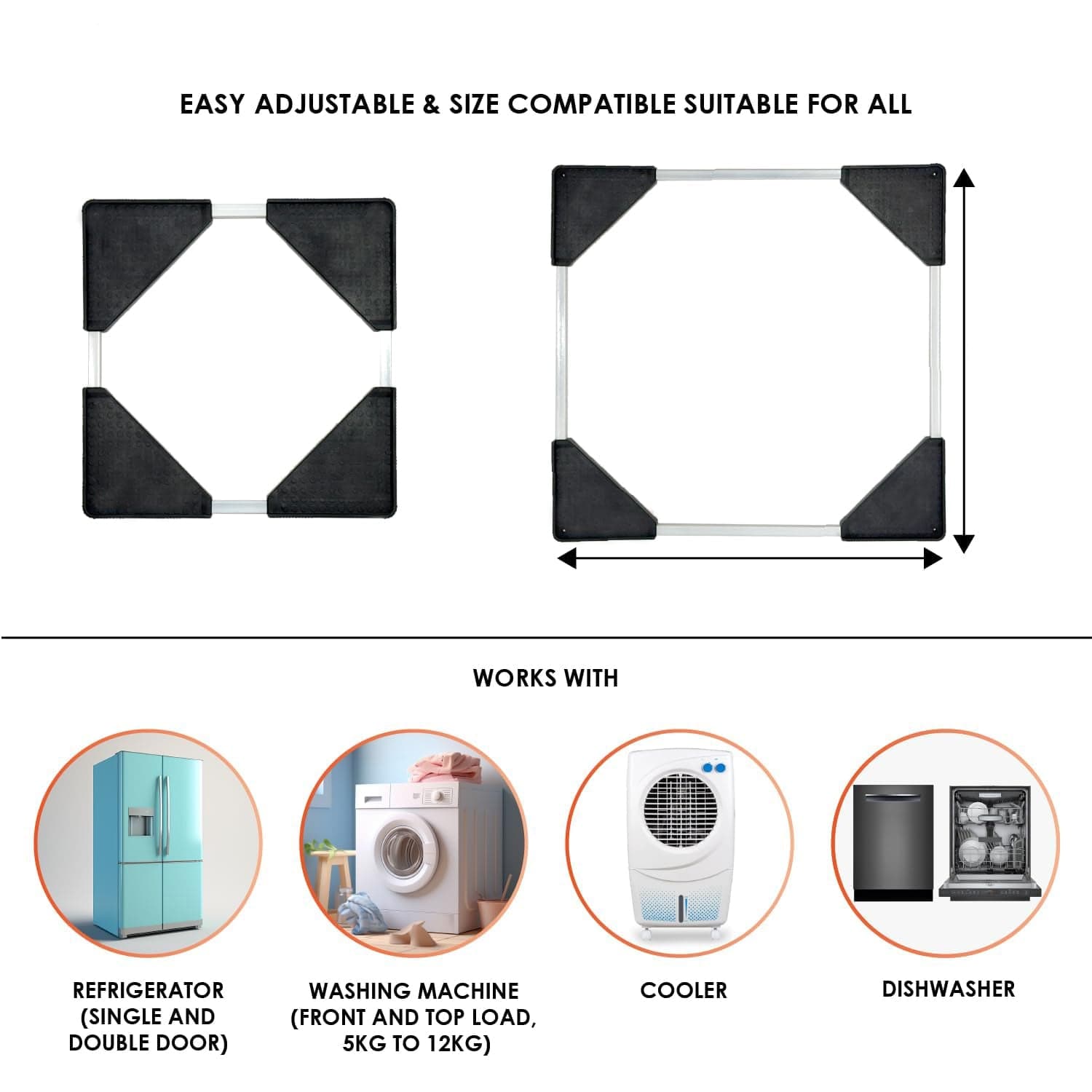 Adj Fridge N Washing Machine Stand thumbnail 6